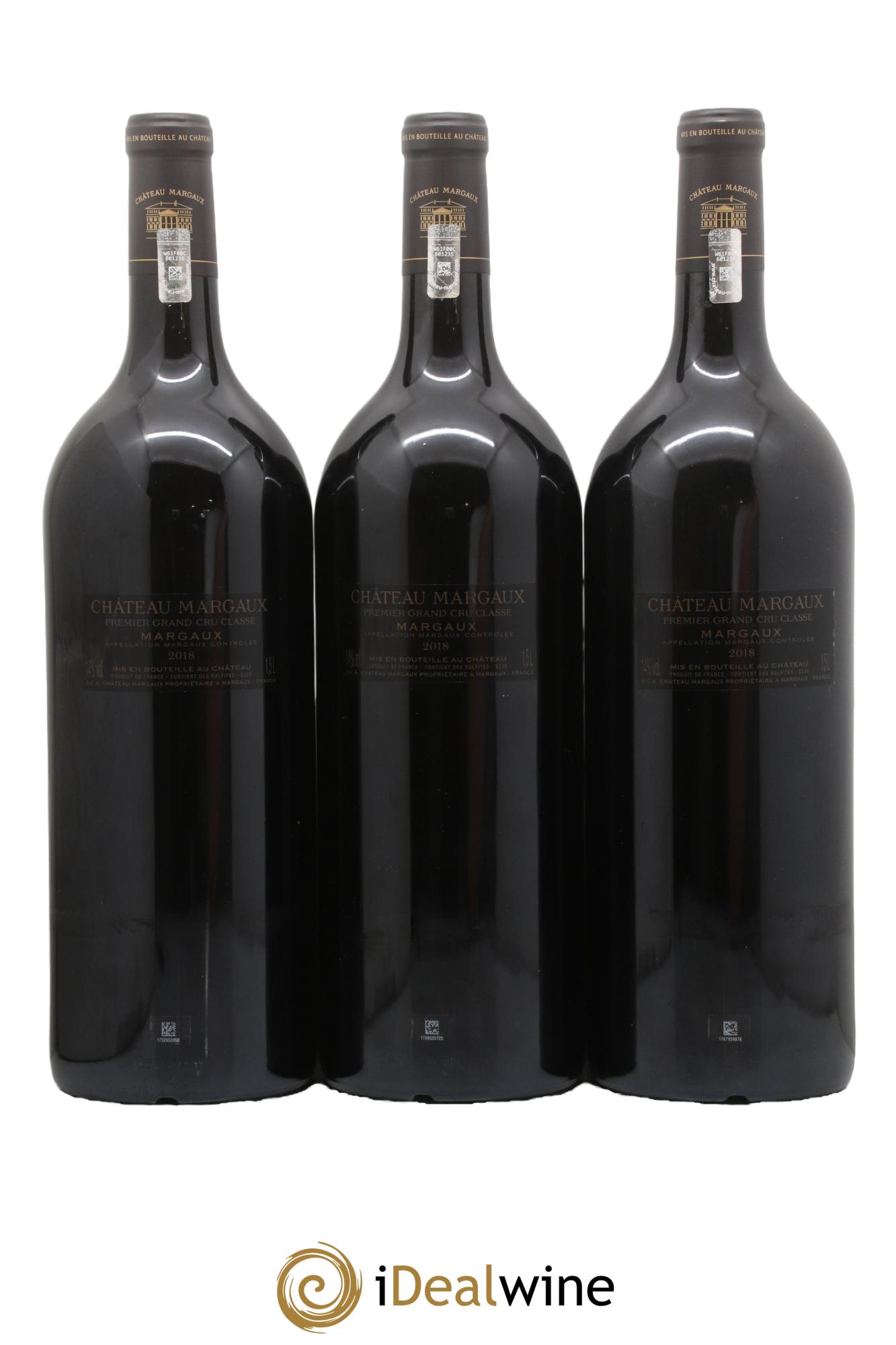 Château Margaux 1er Grand Cru Classé 2018 - Lot de 3 magnums - 1