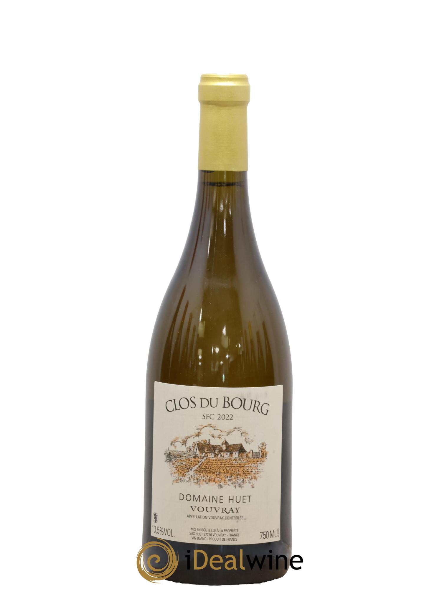 Vouvray Clos du Bourg Sec Domaine Huet 2022 - Lot de 1 bouteille - 0