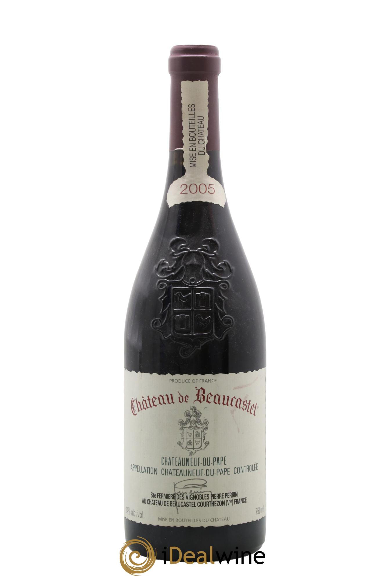 Châteauneuf-du-Pape Château de Beaucastel Famille Perrin 2005 - Lot de 1 bouteille - 0