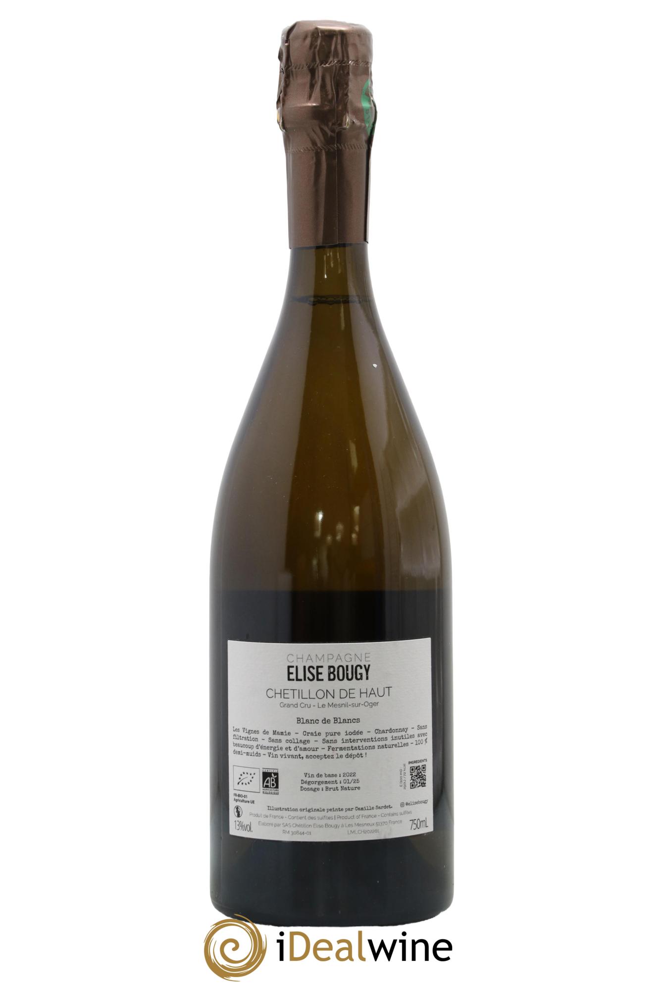 Chétillon de Haut Le Mesnil sur Oger Elise Bougy - Lot de 1 bouteille - 1