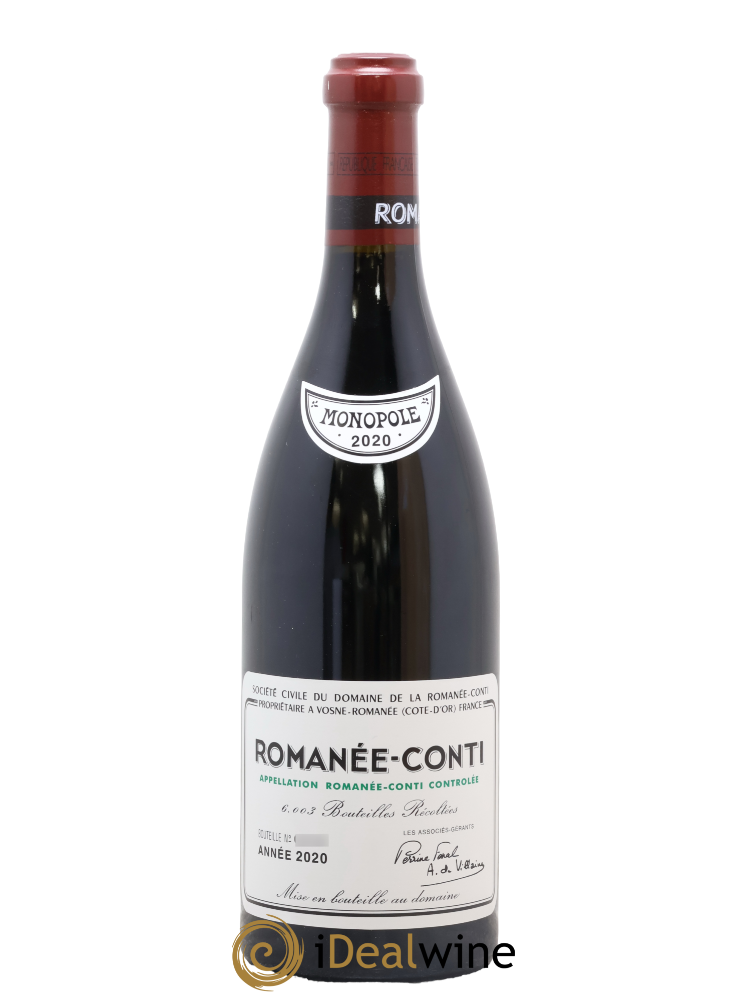 Romanée-Conti Grand Cru Domaine de la Romanée-Conti 2020 - Lot de 1 bouteille - 1