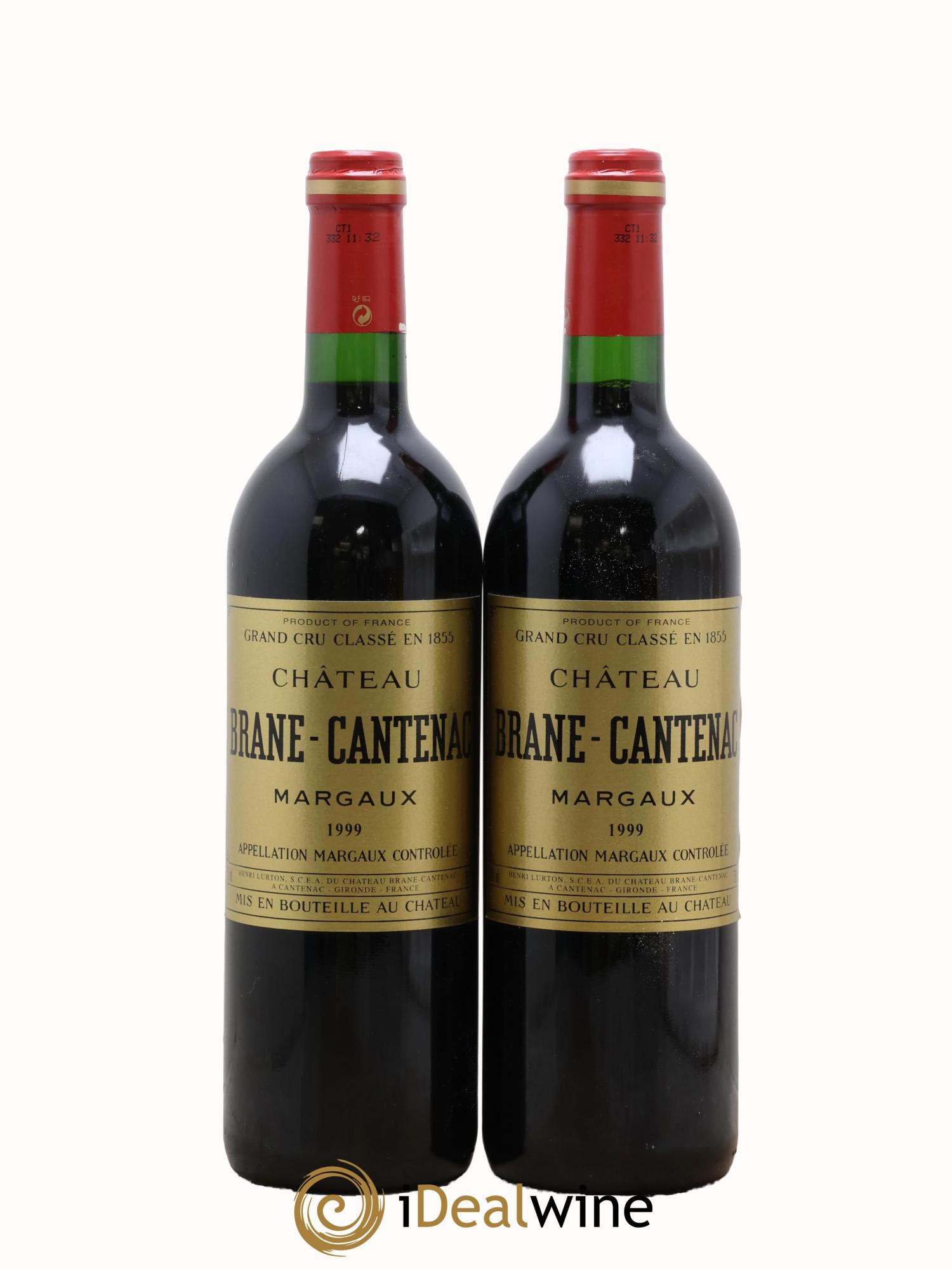 Château Brane Cantenac 2ème Grand Cru Classé 1999 - Lot de 2 bouteilles - 0