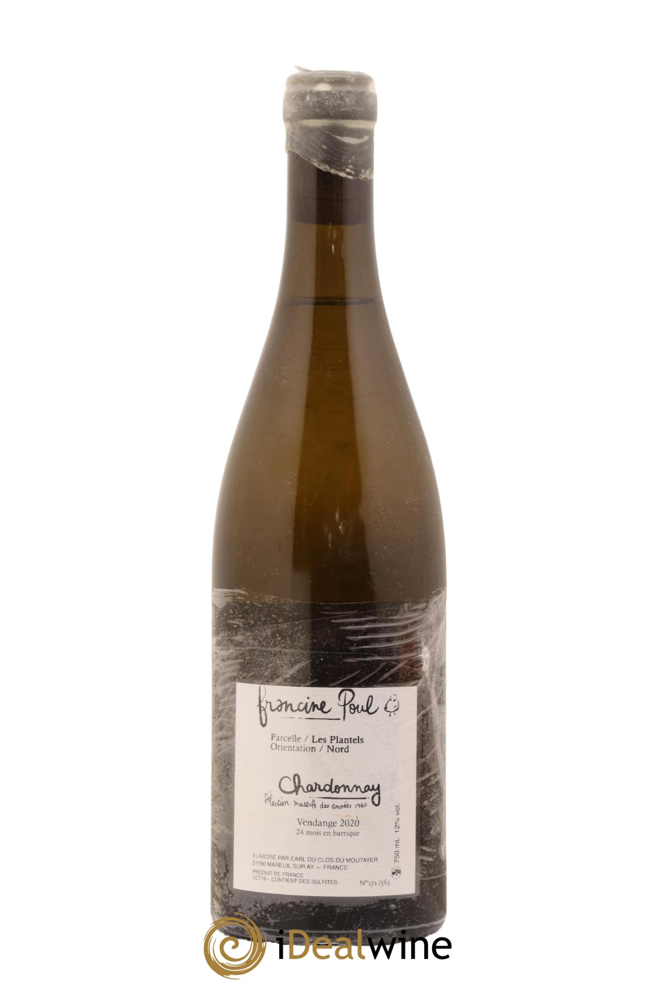 Coteaux Champenois Les Plantels Francine Poul Antoine Bouvet 2020 - Lot de 1 bouteille - 1