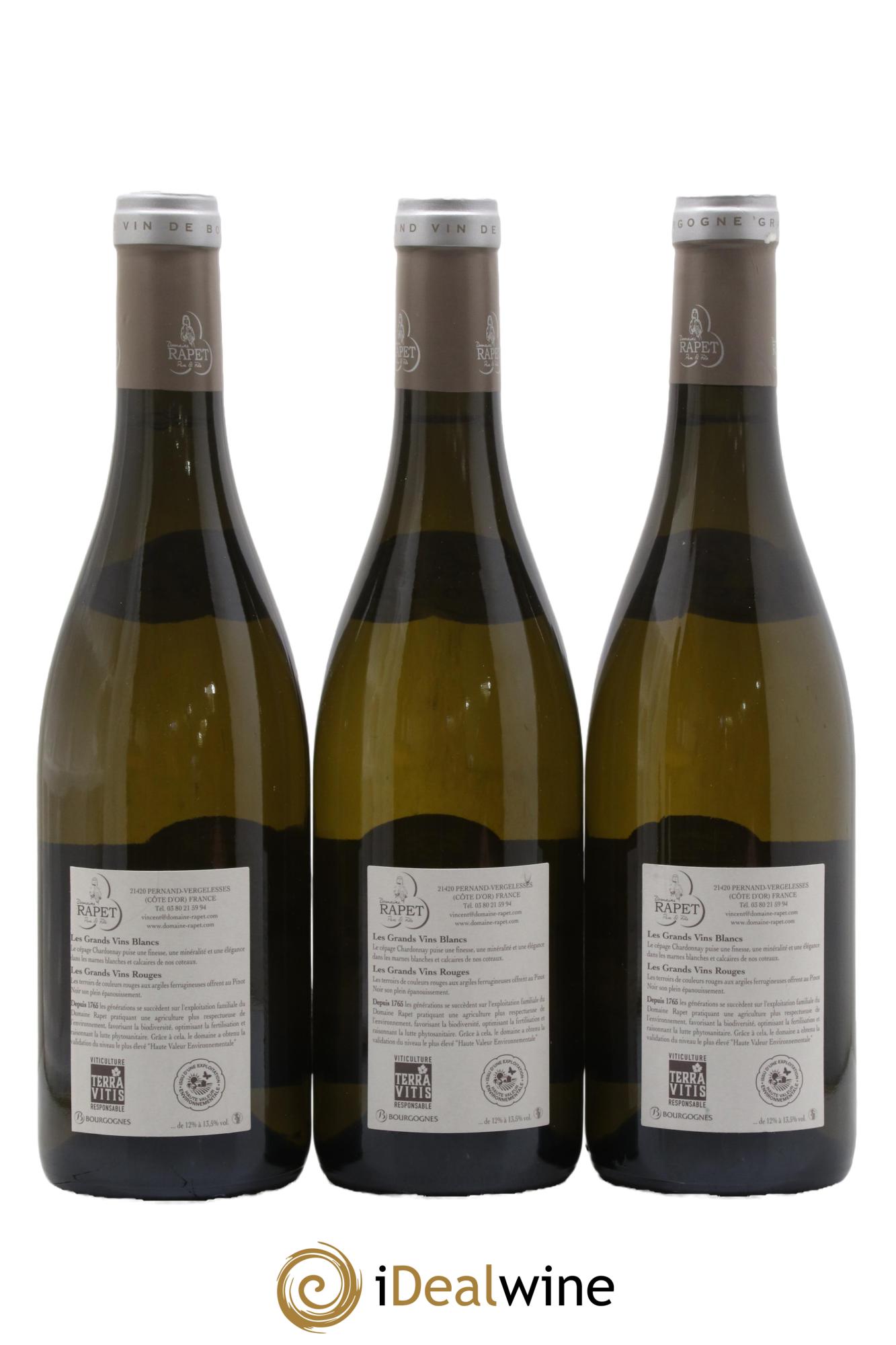 Corton-Charlemagne Grand Cru Rapet Père & Fils 2022 - Posten von 3 Flaschen - 1