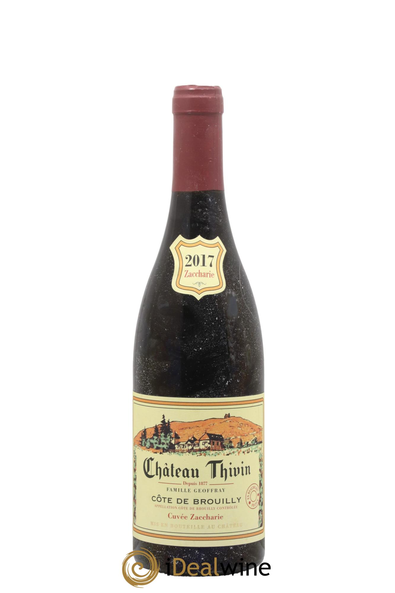 Côte de Brouilly Cuvée Zaccharie Château Thivin 2017 - Lot de 1 bouteille - 0