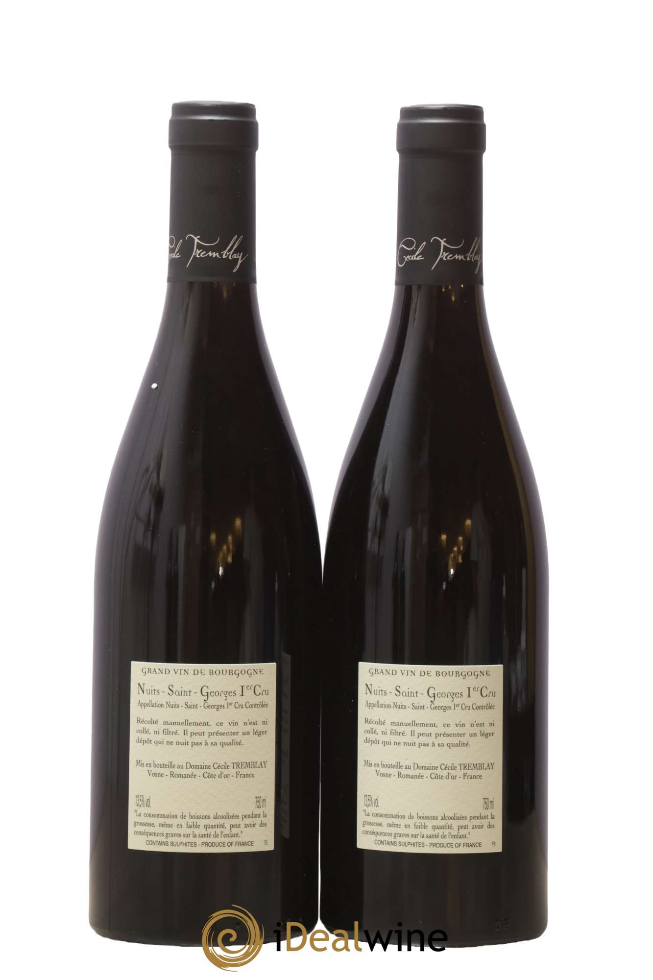 Nuits-Saint-Georges 1er Cru Les Murgers Cécile Tremblay 2018 - Lot de 2 bouteilles - 1