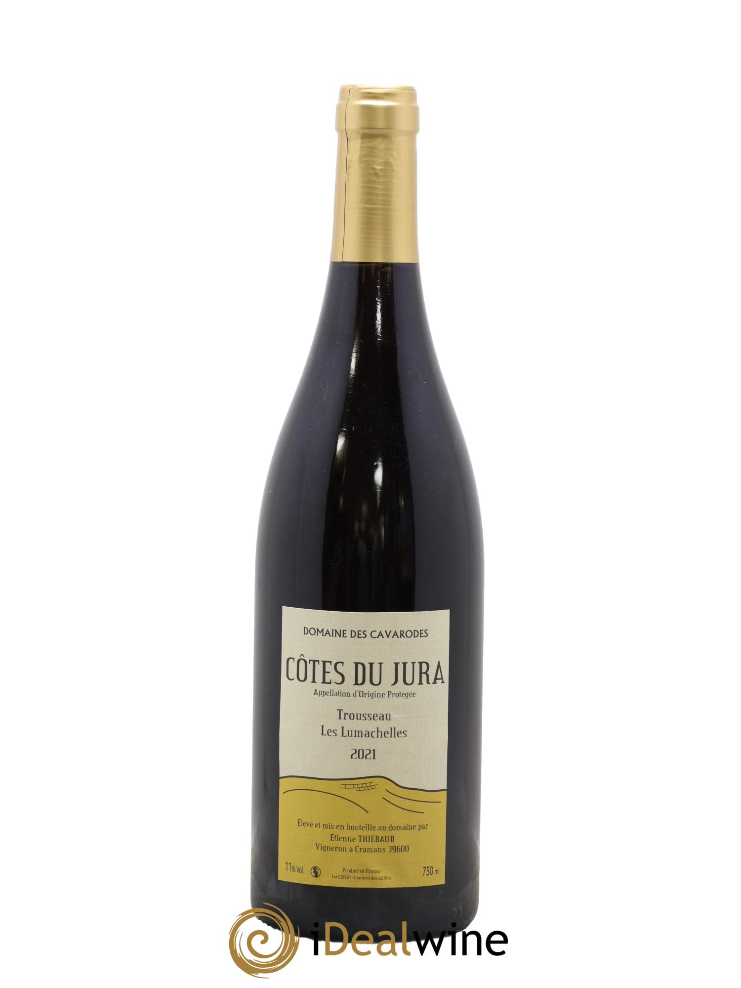 Côtes du Jura Trousseau Les Lumachelles Cavarodes (Domaine des) - Etienne Thiébaud 2021 - Posten von 1 Flasche - 0