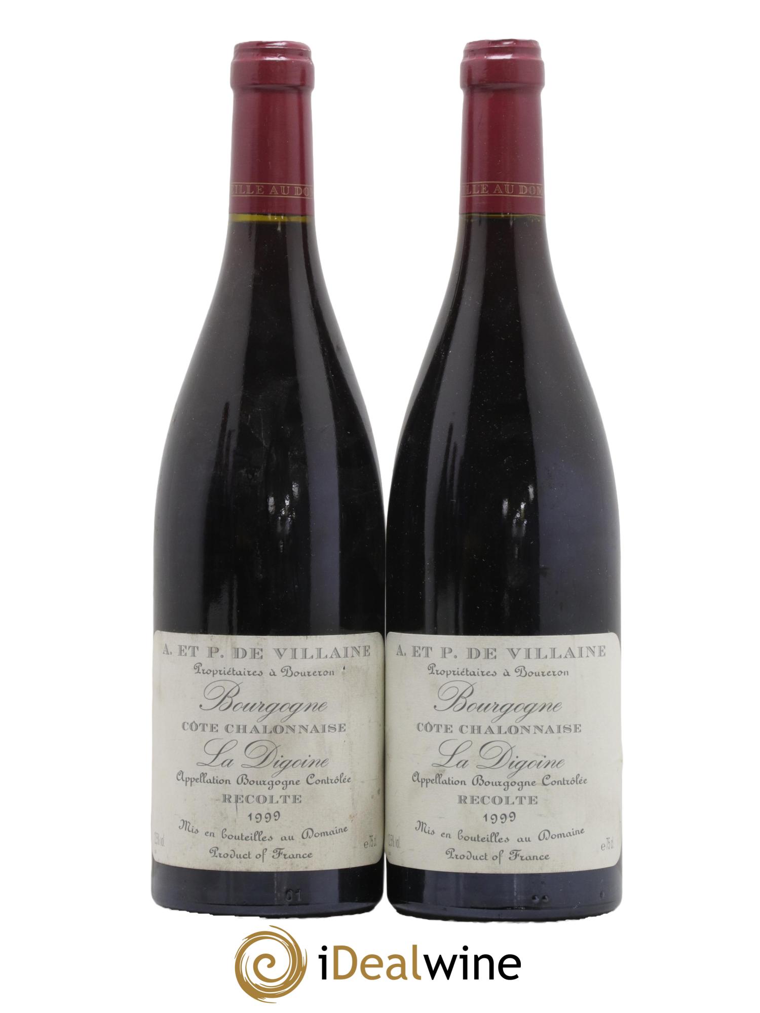 Bourgogne La Digoine Domaine de Villaine 1999 - Lot de 2 bouteilles - 0