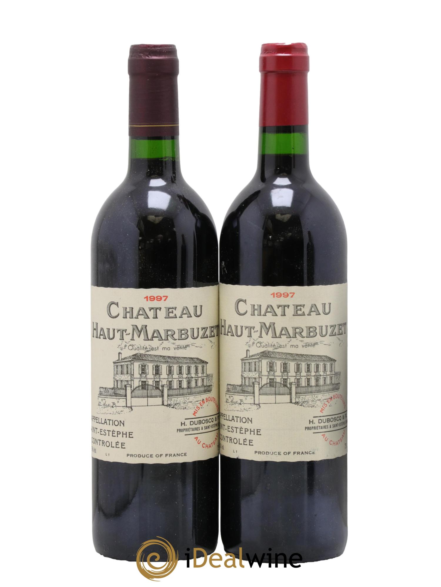 Château Haut Marbuzet 1997 - Lot de 2 bouteilles - 0