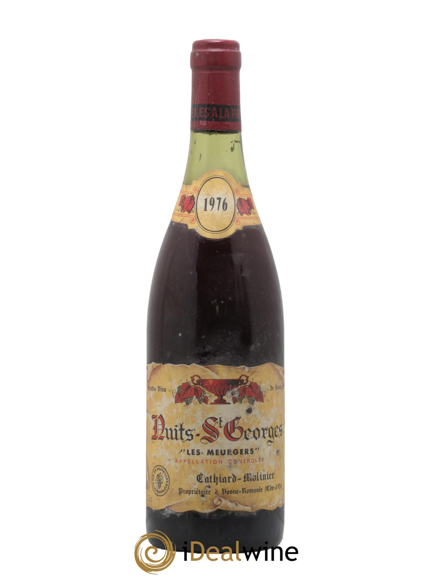 Nuits-Saint-Georges Les Murgers Domaine Cathiard Molinier 1976 - Lot de 1 bouteille - 0