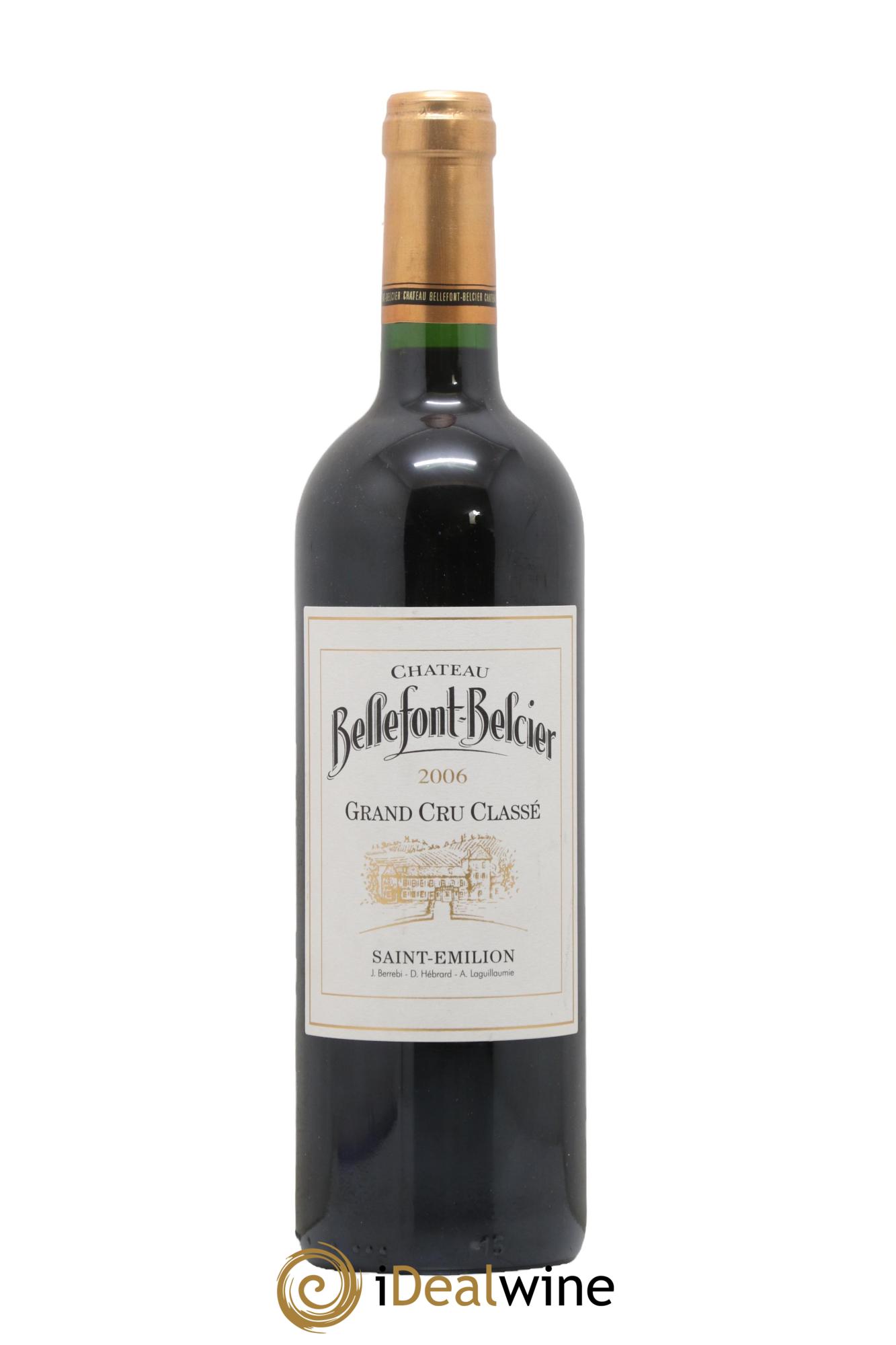 Château Bellefont-Belcier Grand Cru Classé 2006 - Lot de 1 bouteille - 0