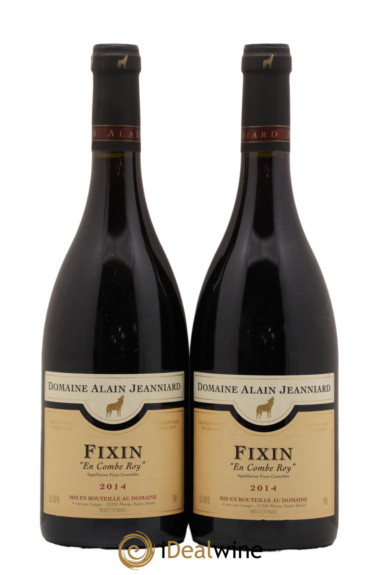 Fixin En Combe Roy Domaine Alain Jeanniard 2014 - Lot de 2 bouteilles - 0