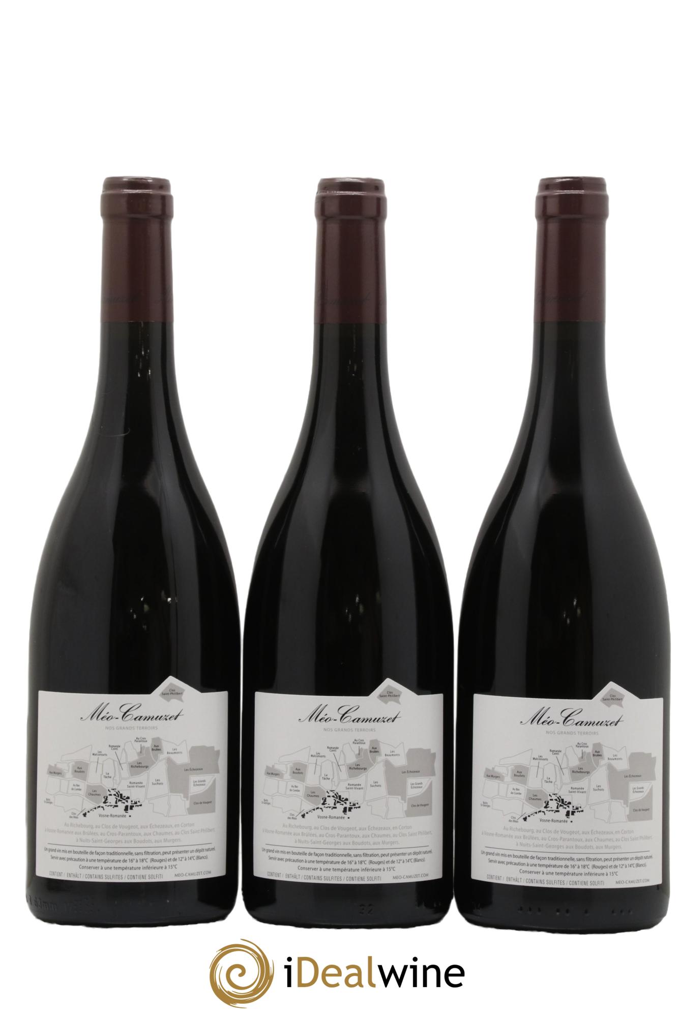 Vosne-Romanée 1er Cru Les Chaumes Méo-Camuzet (Domaine) 2020 - Lot de 3 bouteilles - 1