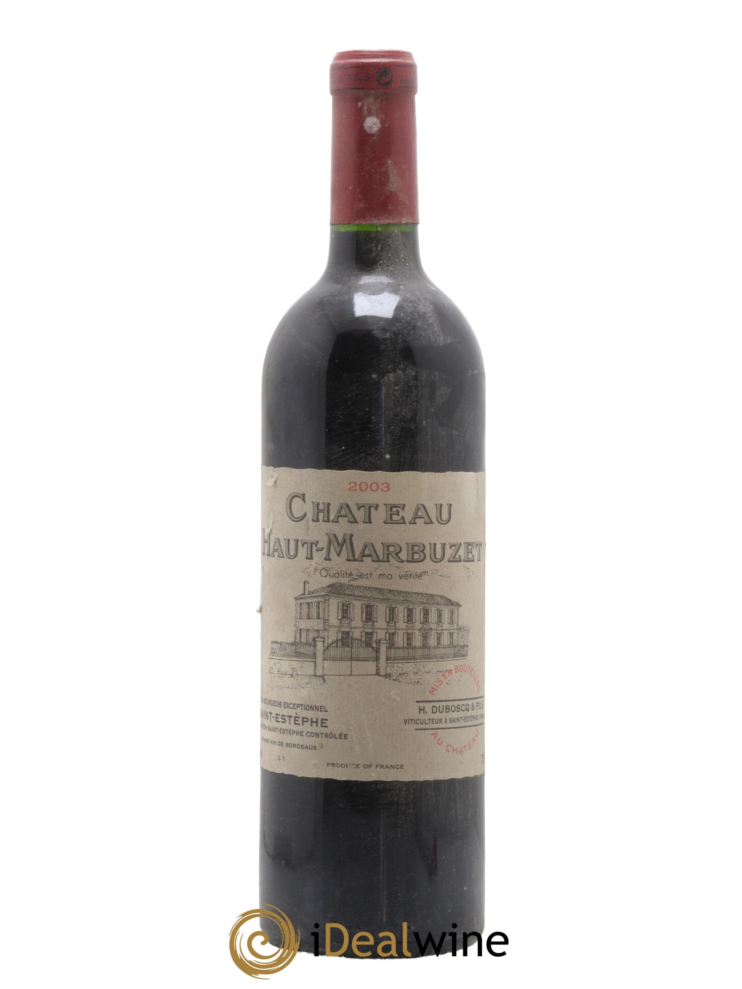 Château Haut Marbuzet 2003 - Lot de 1 bouteille - 0