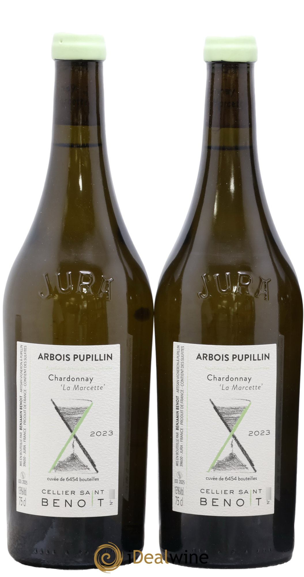 Arbois-Pupillin La Marcette Cellier Saint Benoît 2023 - Lot of 2 bottles - 0