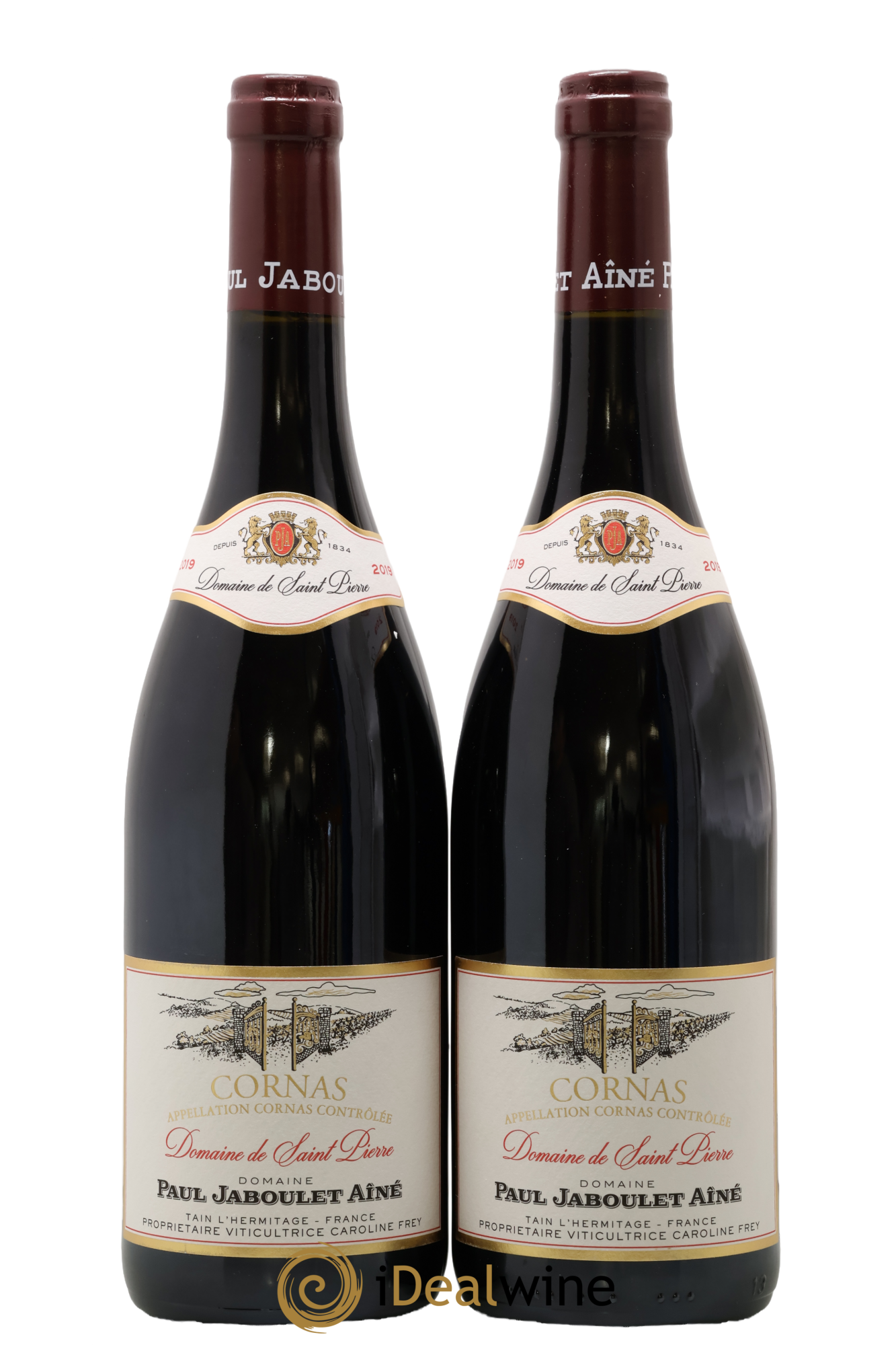 Cornas Domaine de Saint-Pierre Paul Jaboulet Ainé 2019 - Lot de 2 bouteilles - 0