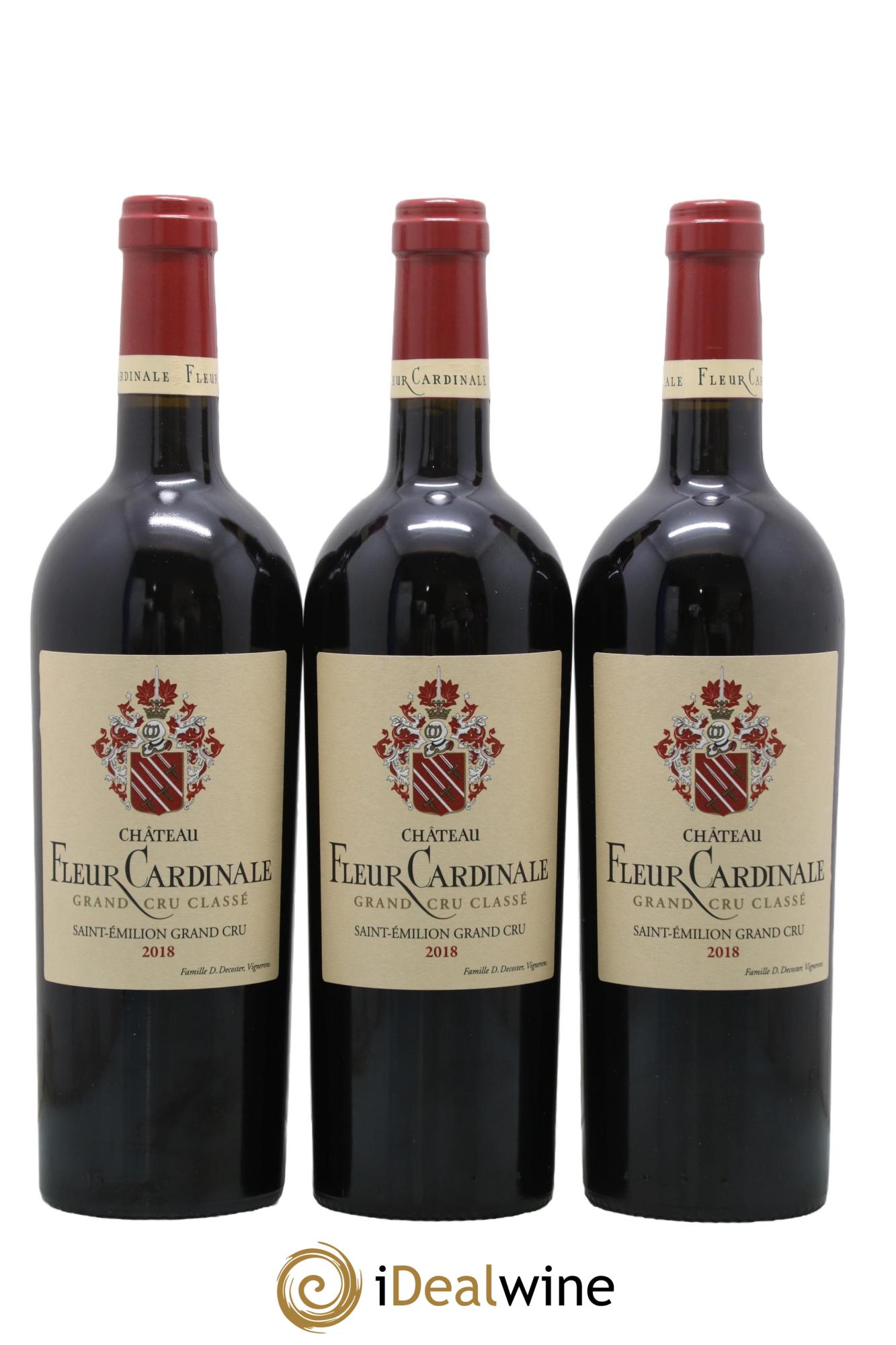 Château Fleur Cardinale Grand Cru Classé 2018 - Lotto di 3 bottiglie - 0