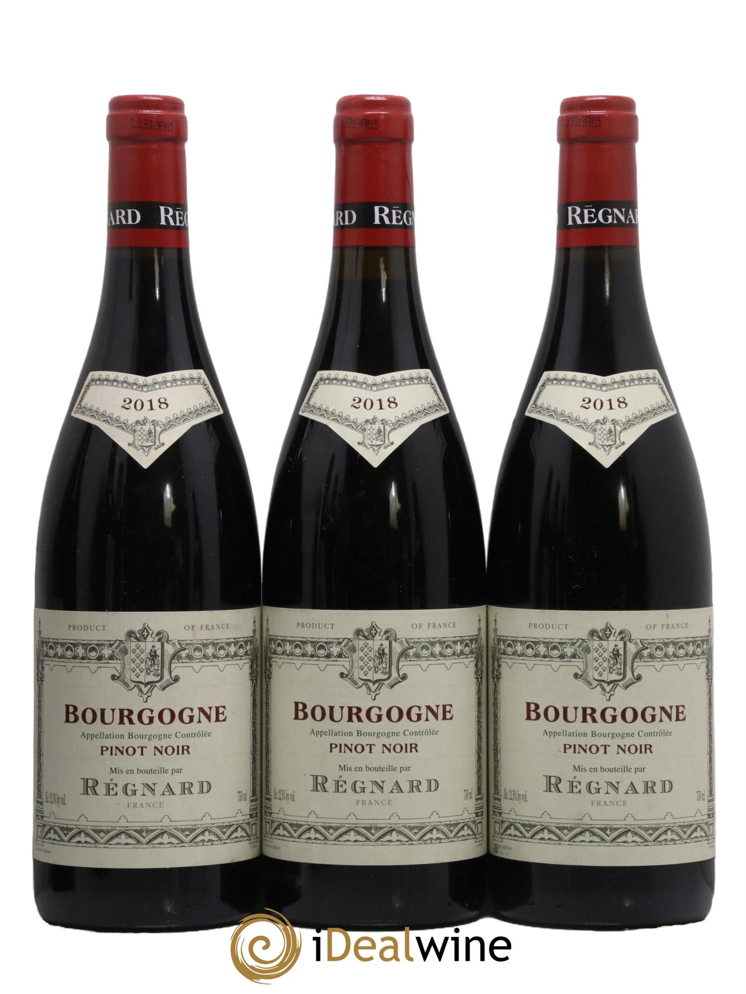 Bourgogne Domaine Regnard 2018 - Lot de 3 bouteilles - 0