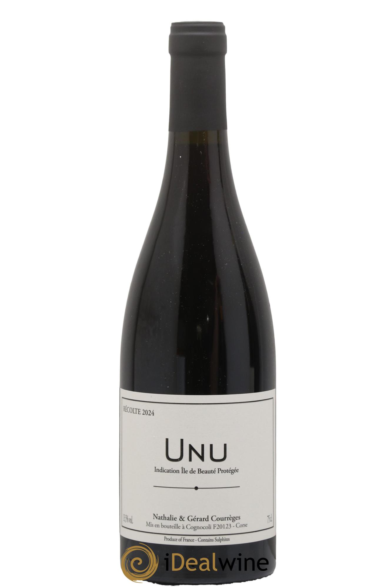 Vin de Corse IGP Île de Beauté Unu Gérard et Nathalie Courrèges 2024 - Posten von 1 Flasche - 0