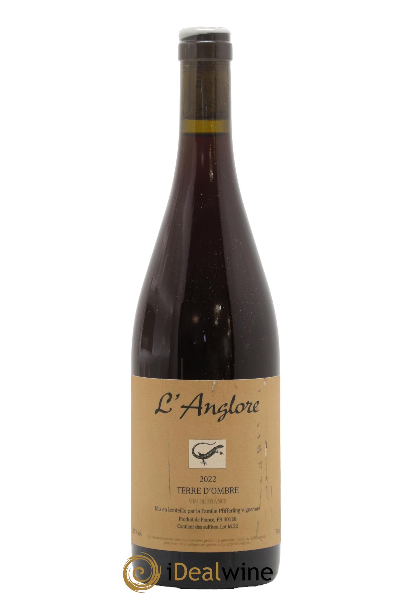 Vin de France Terre d'Ombre L'Anglore 2022 - Lot de 1 bouteille - 0