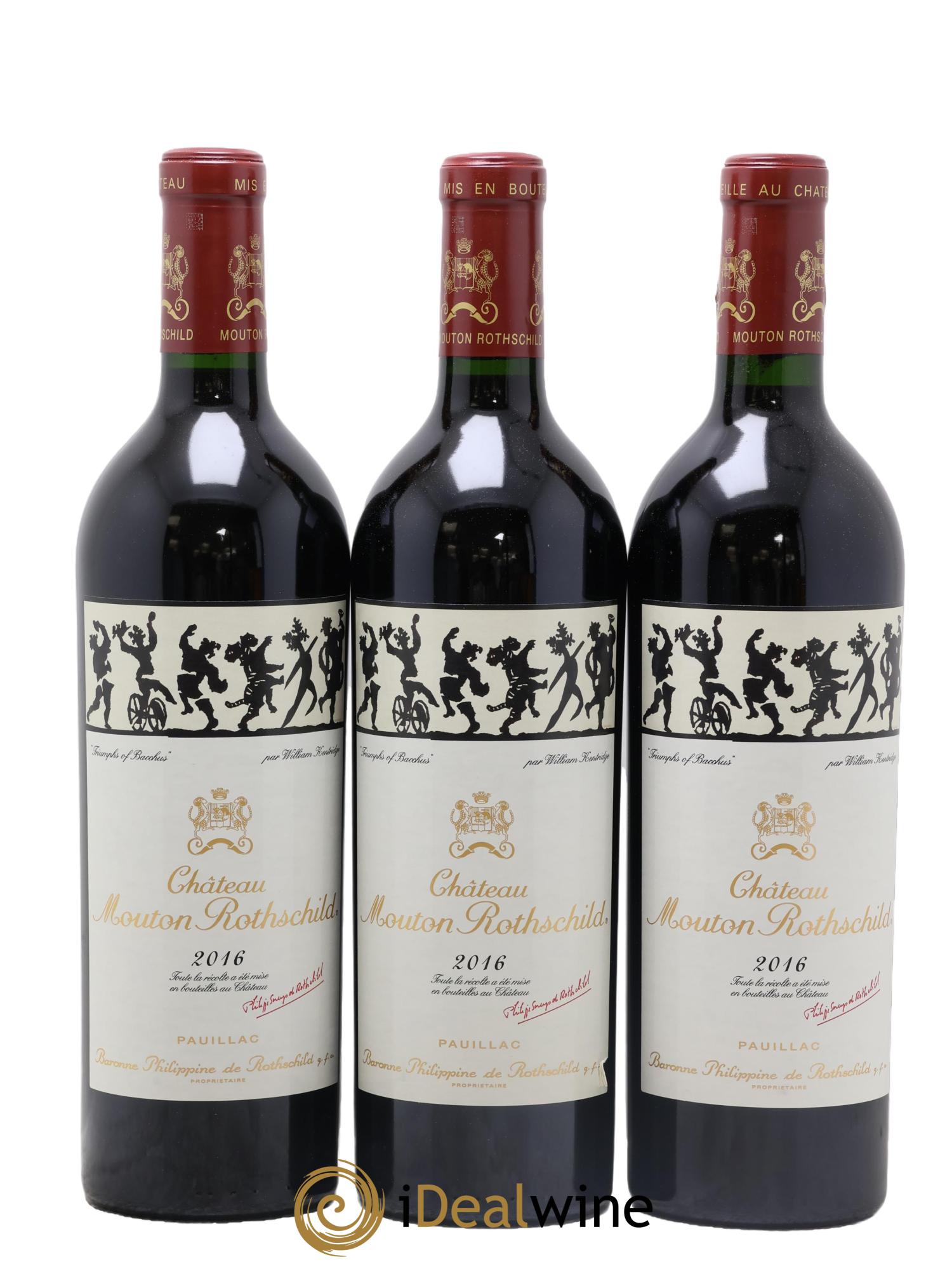Château Mouton Rothschild 1er Grand Cru Classé 2016 - Lotto di 6 bottiglie - 3