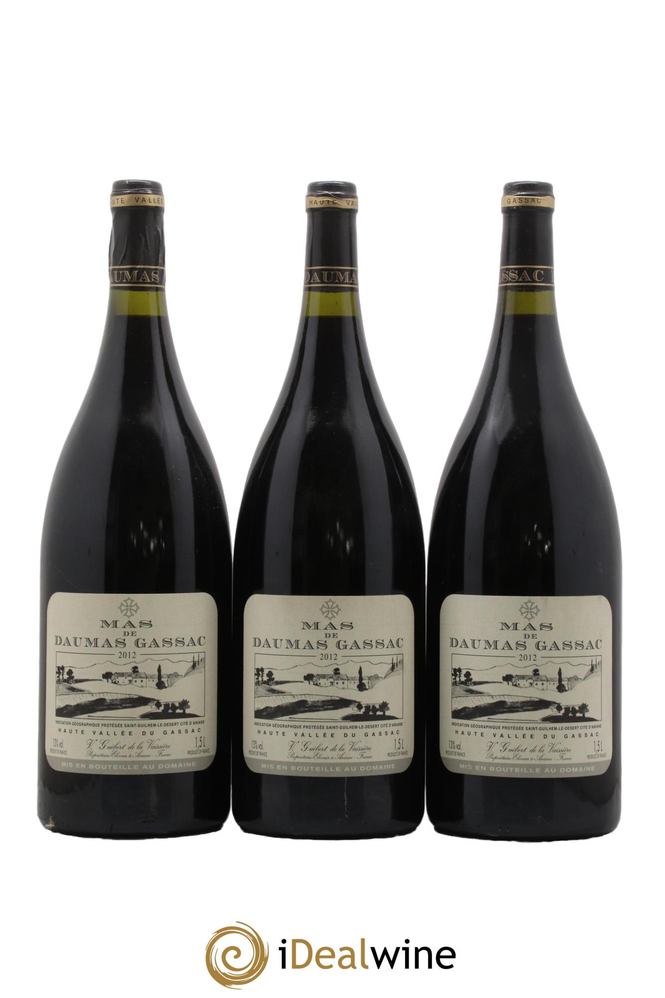 IGP St Guilhem-le-Désert - Cité d'Aniane Mas Daumas Gassac Famille Guibert de La Vaissière 2012 - Posten von 3 Magnum - 0