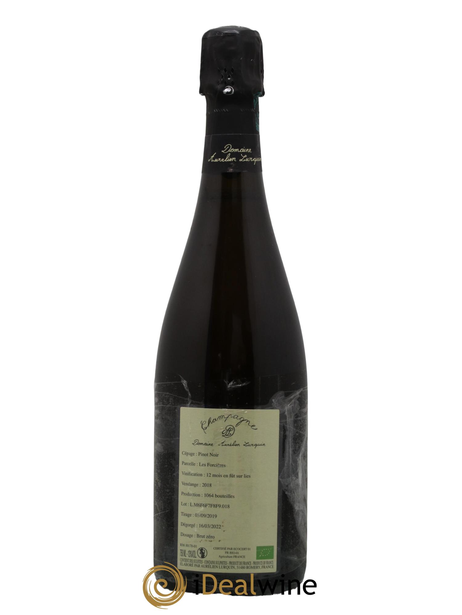 Pinot Noir Les Forcières Aurélien Lurquin 2018 - Lot of 1 bottle - 1