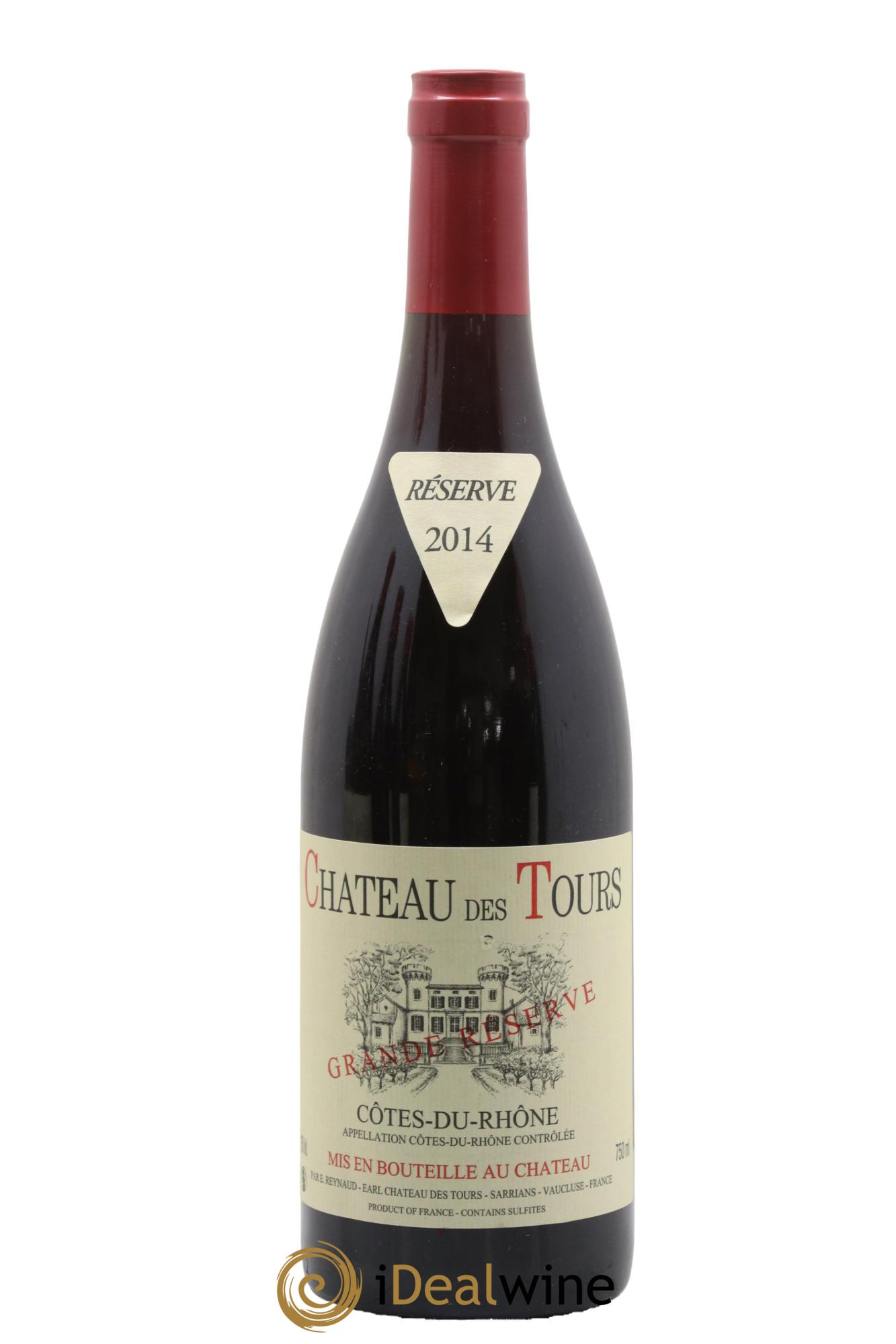 Côtes-du-Rhône Château des Tours Grande Réserve Emmanuel Reynaud 2014 - Lot de 1 bouteille - 0