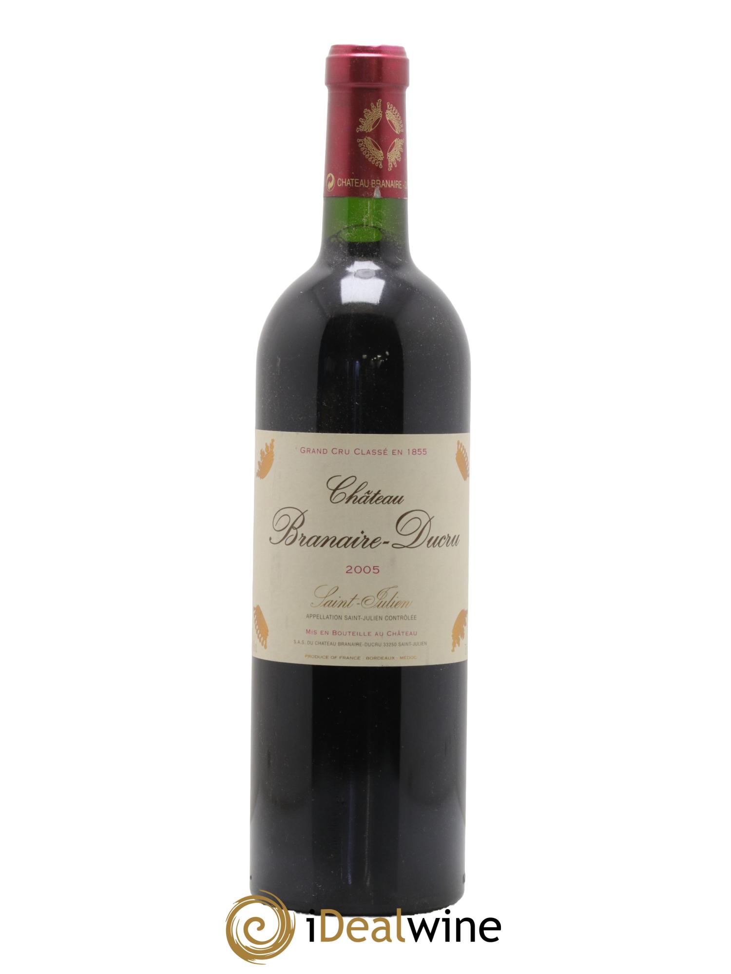 Château Branaire Ducru 4ème Grand Cru Classé 2005 - Lot de 1 bouteille - 0
