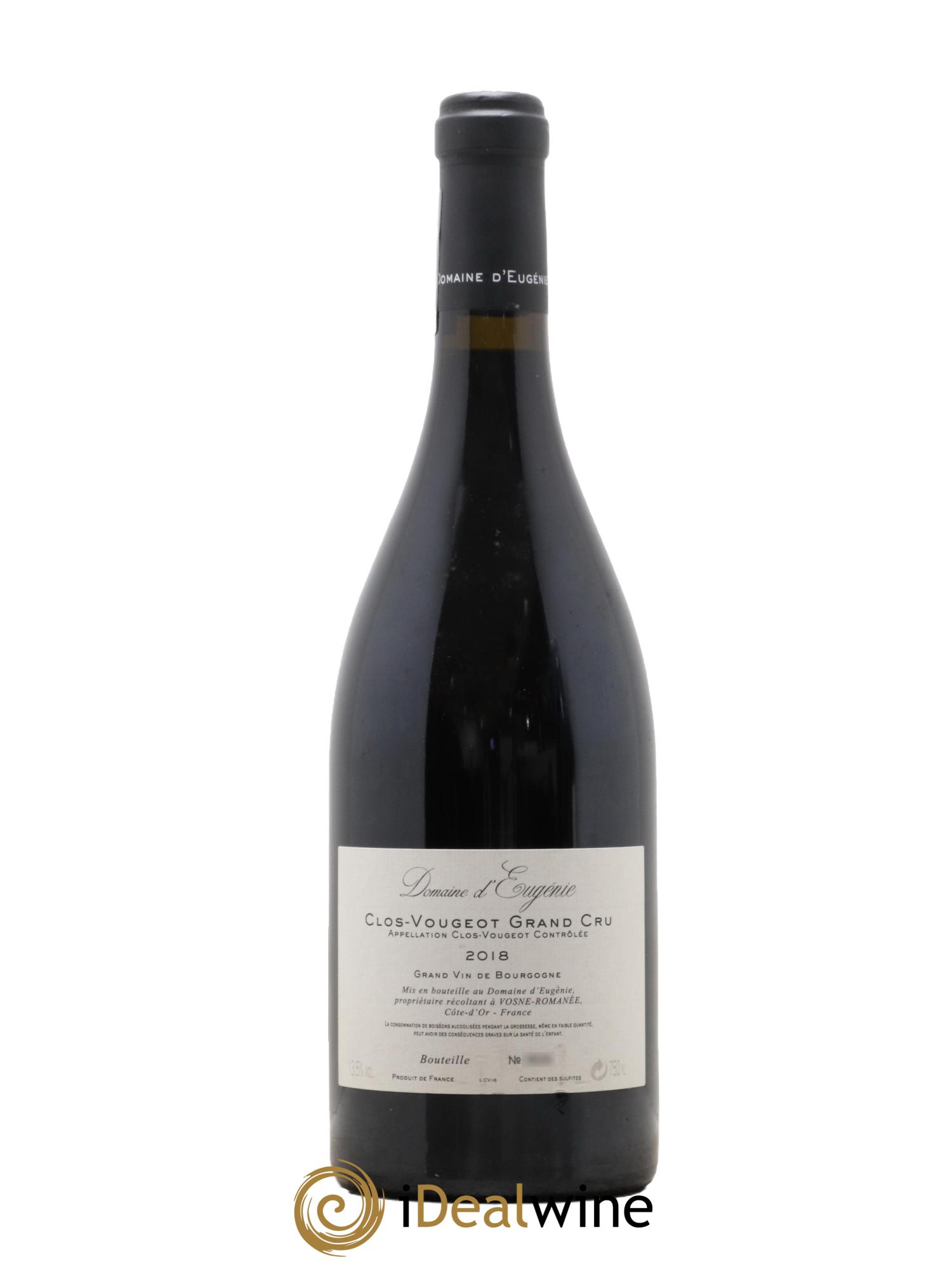 Clos de Vougeot Grand Cru Domaine René Engel - Domaine Eugénie 2018 - Lot de 1 bouteille - 1