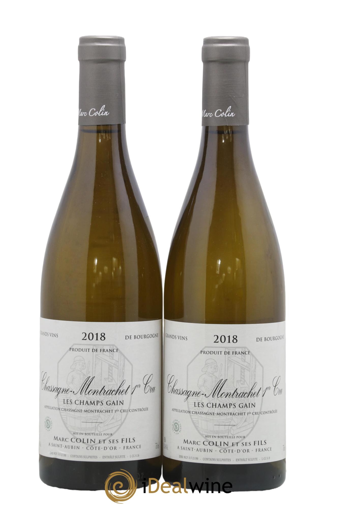 Chassagne-Montrachet 1er Cru Les Champs-Gains Marc Colin & Fils 2018 - Lot de 2 bouteilles - 0