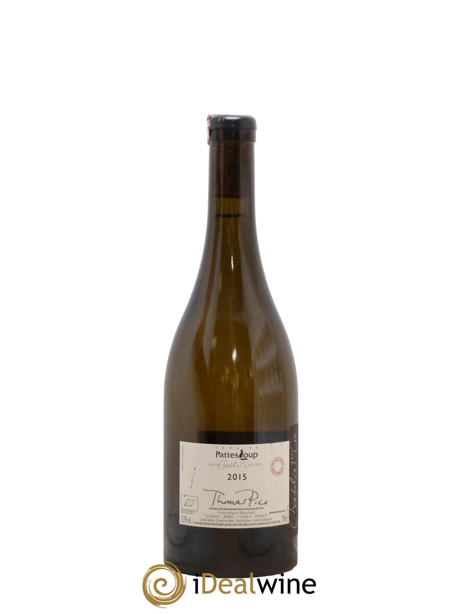 Chablis 1er Cru Butteaux Pattes Loup (Domaine) 2015 - Lot de 1 bouteille - 1