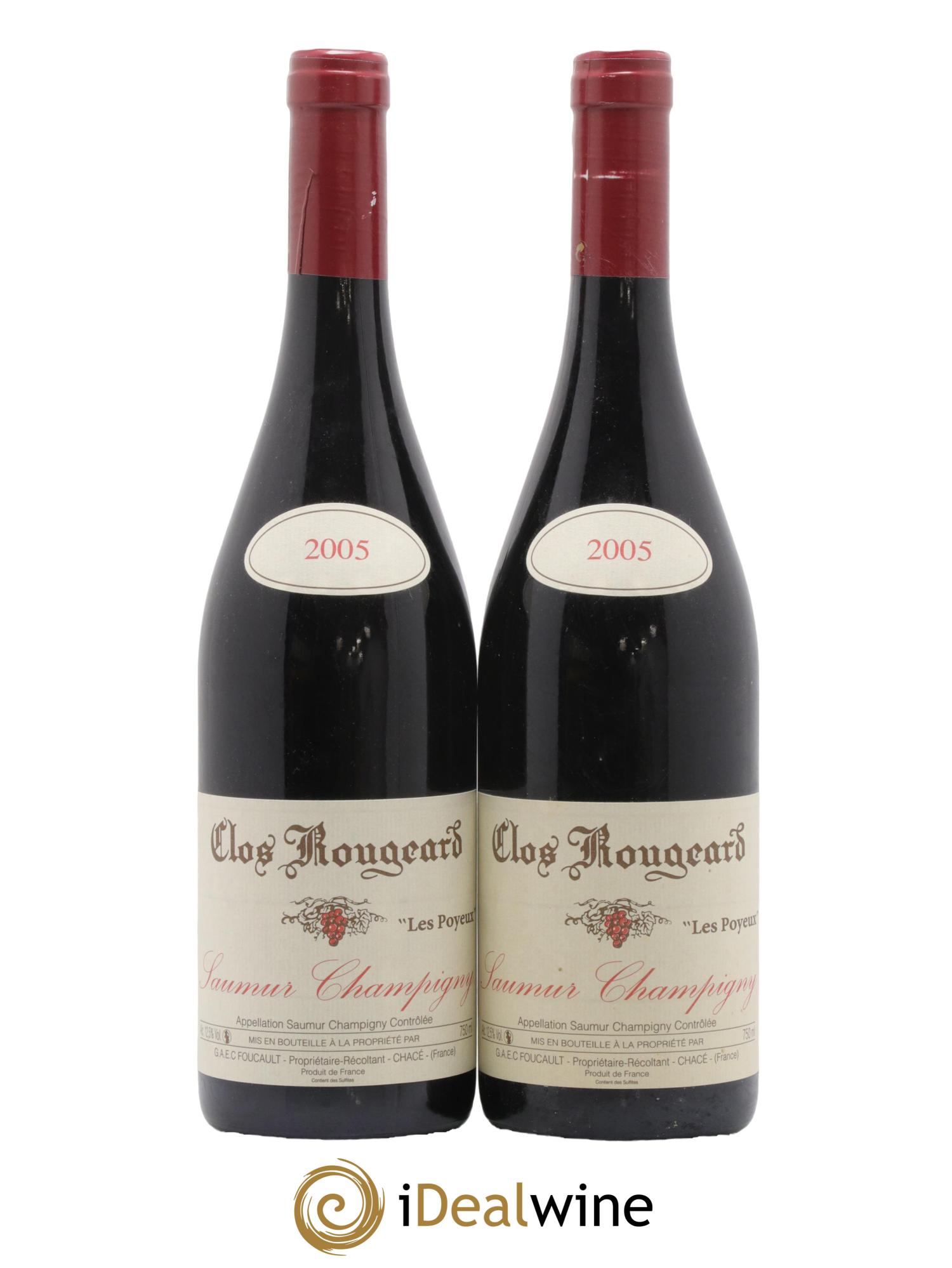 Saumur-Champigny Les Poyeux Clos Rougeard 2005 - Lot de 2 bouteilles - 0