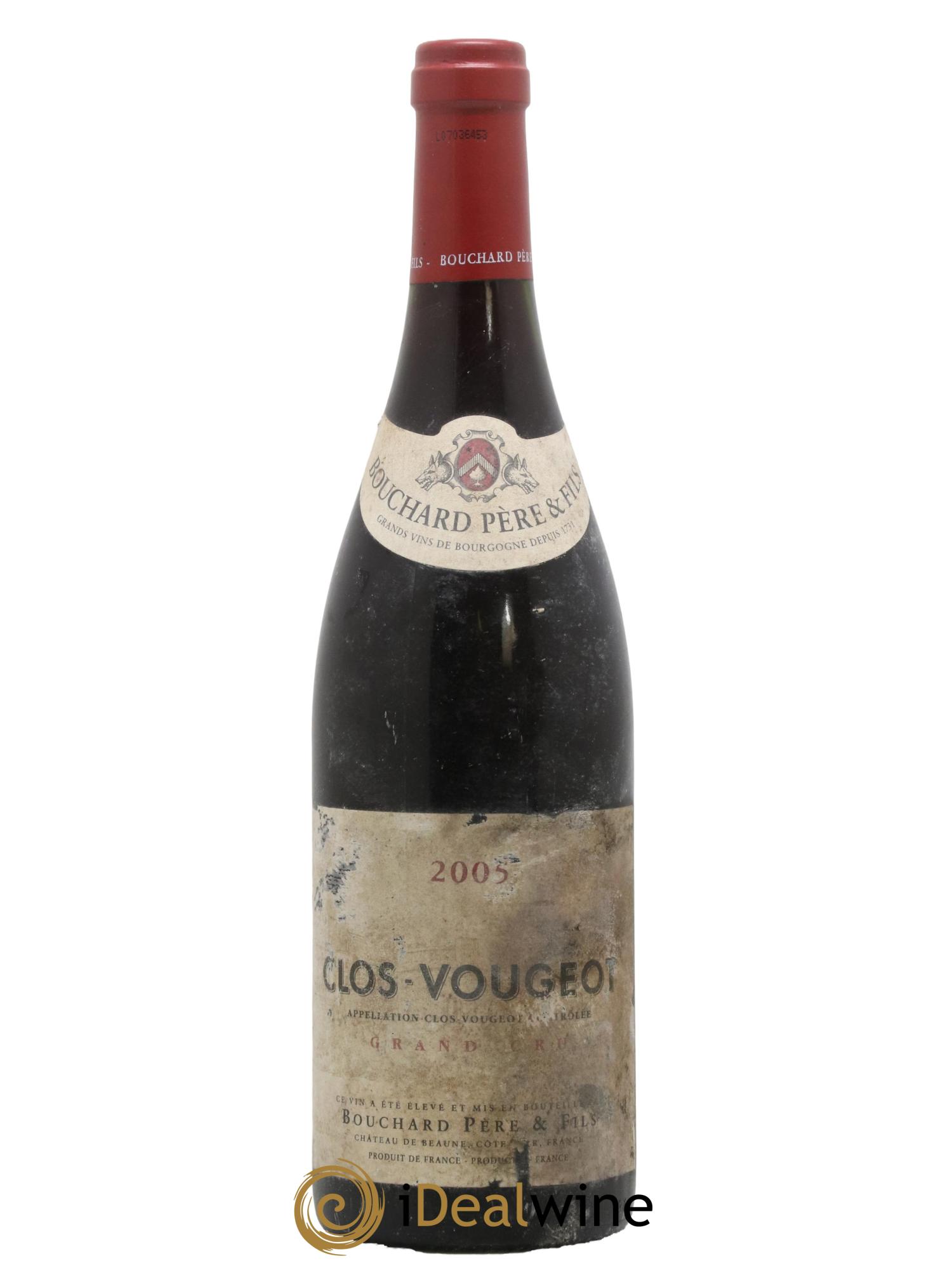 Clos de Vougeot Grand Cru Bouchard Père & Fils 2005 - Lot de 1 bouteille - 0