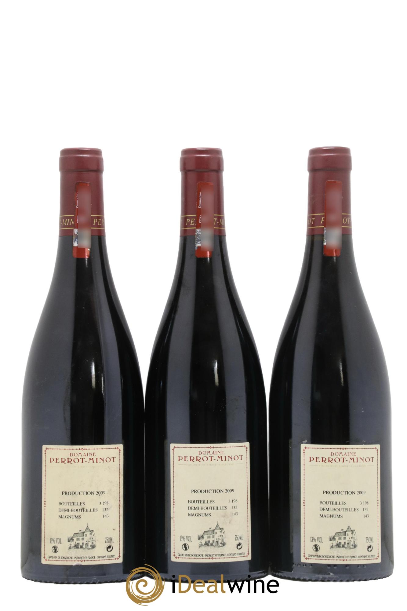 Nuits-Saint-Georges 1er Cru La Richemone Vieilles Vignes Perrot-Minot 2009 - Posten von 3 Flaschen - 1