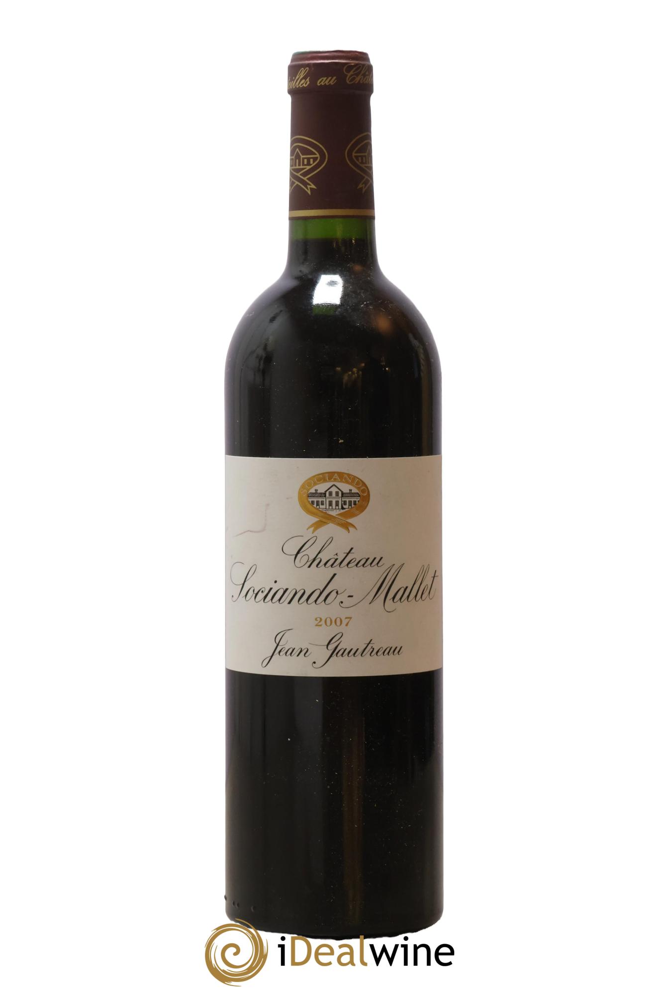 Château Sociando Mallet 2007 - Lot de 1 bouteille - 0