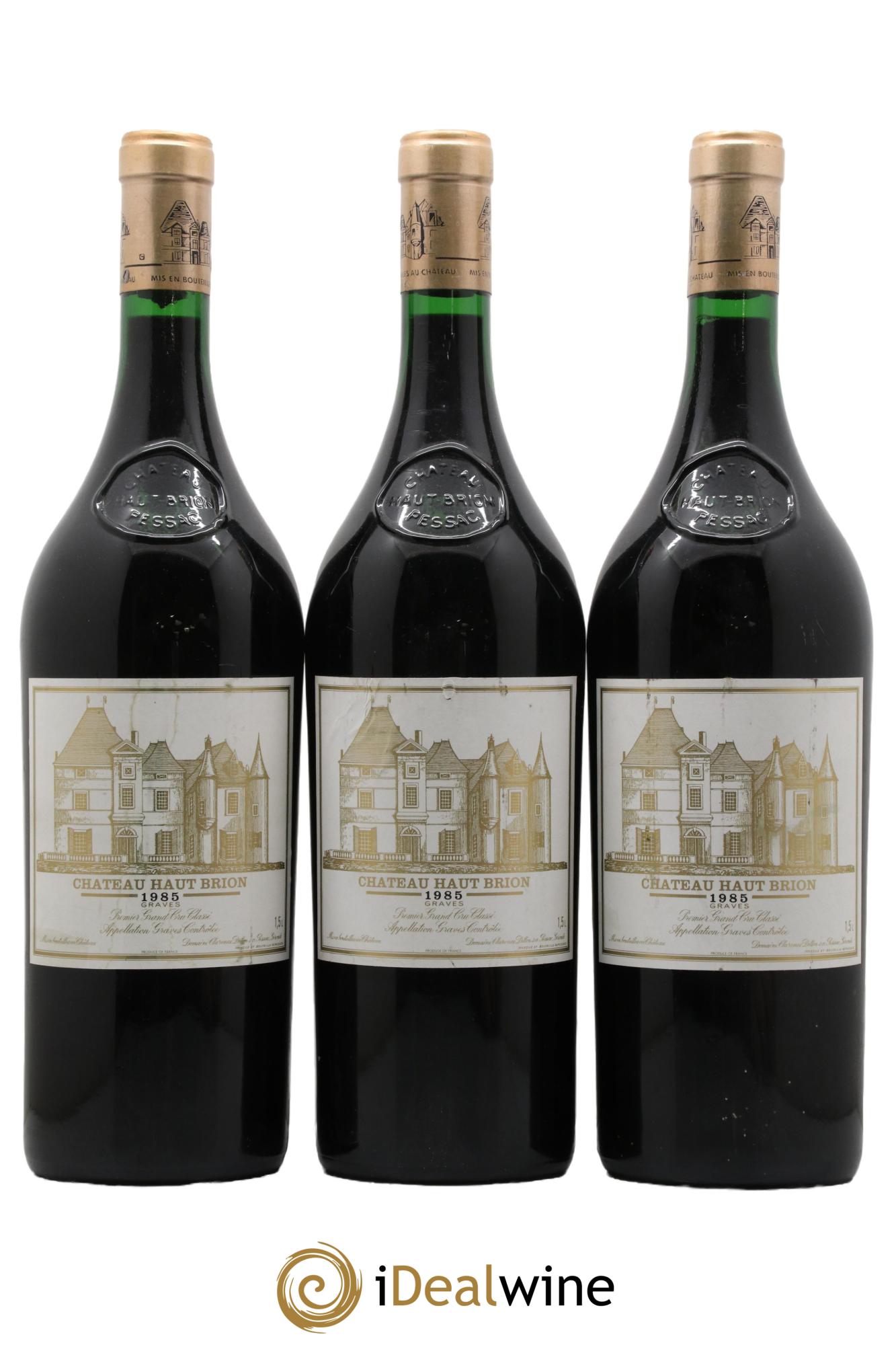 Château Haut Brion 1er Grand Cru Classé 1985 - Lot de 3 magnums - 0