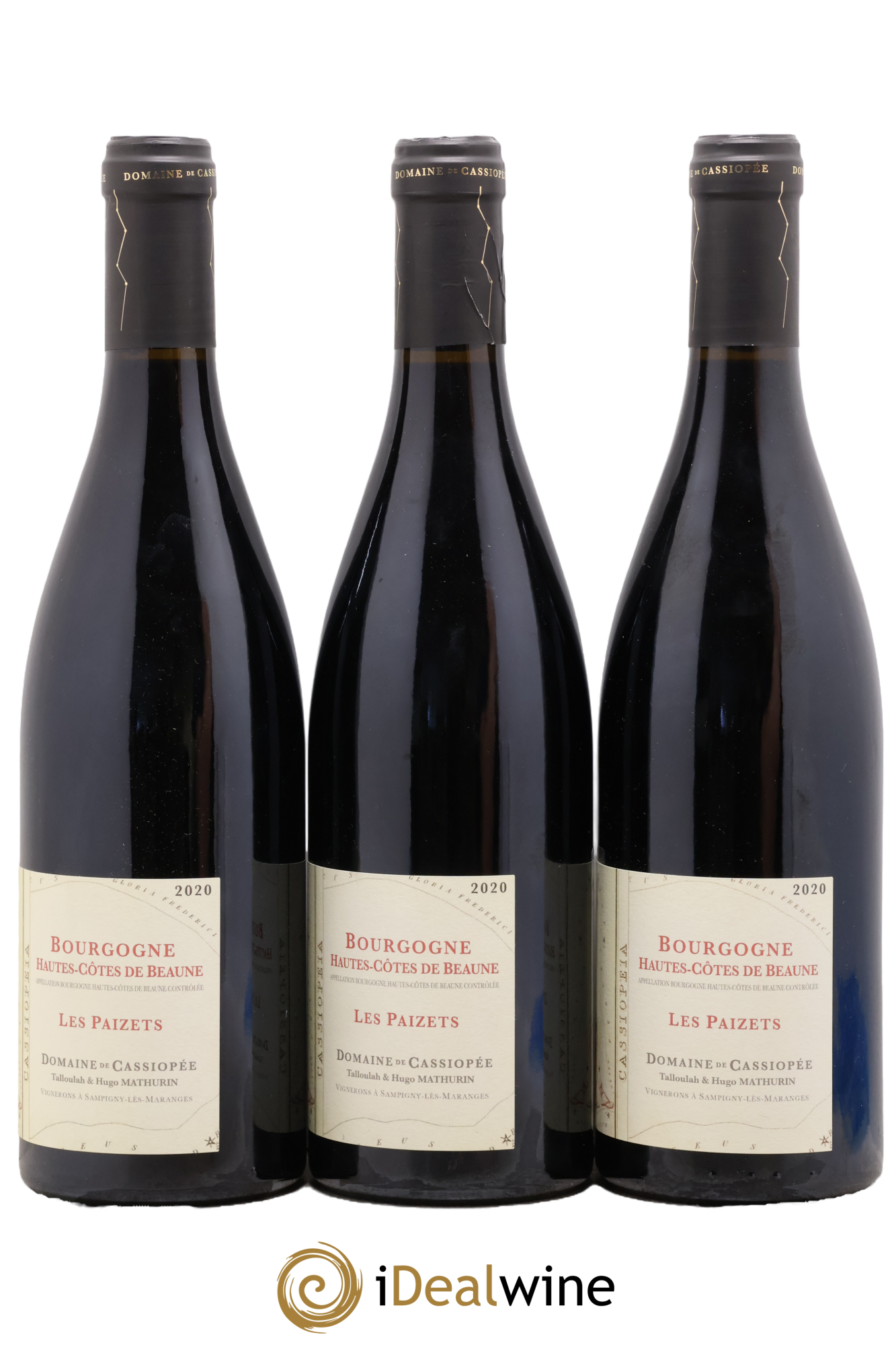 Hautes-Côtes de Beaune Les Paizets Domaine de Cassiopée 2020 - Lot of 3 bottles - 2