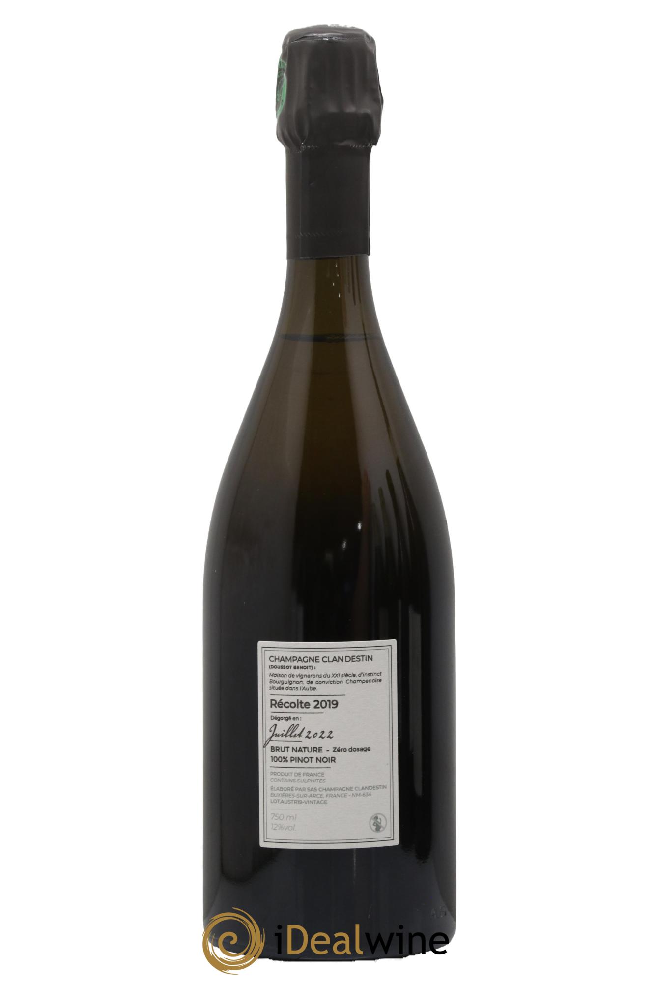 Austral R19 Brut Nature Clandestin - Posten von 1 Flasche - 1
