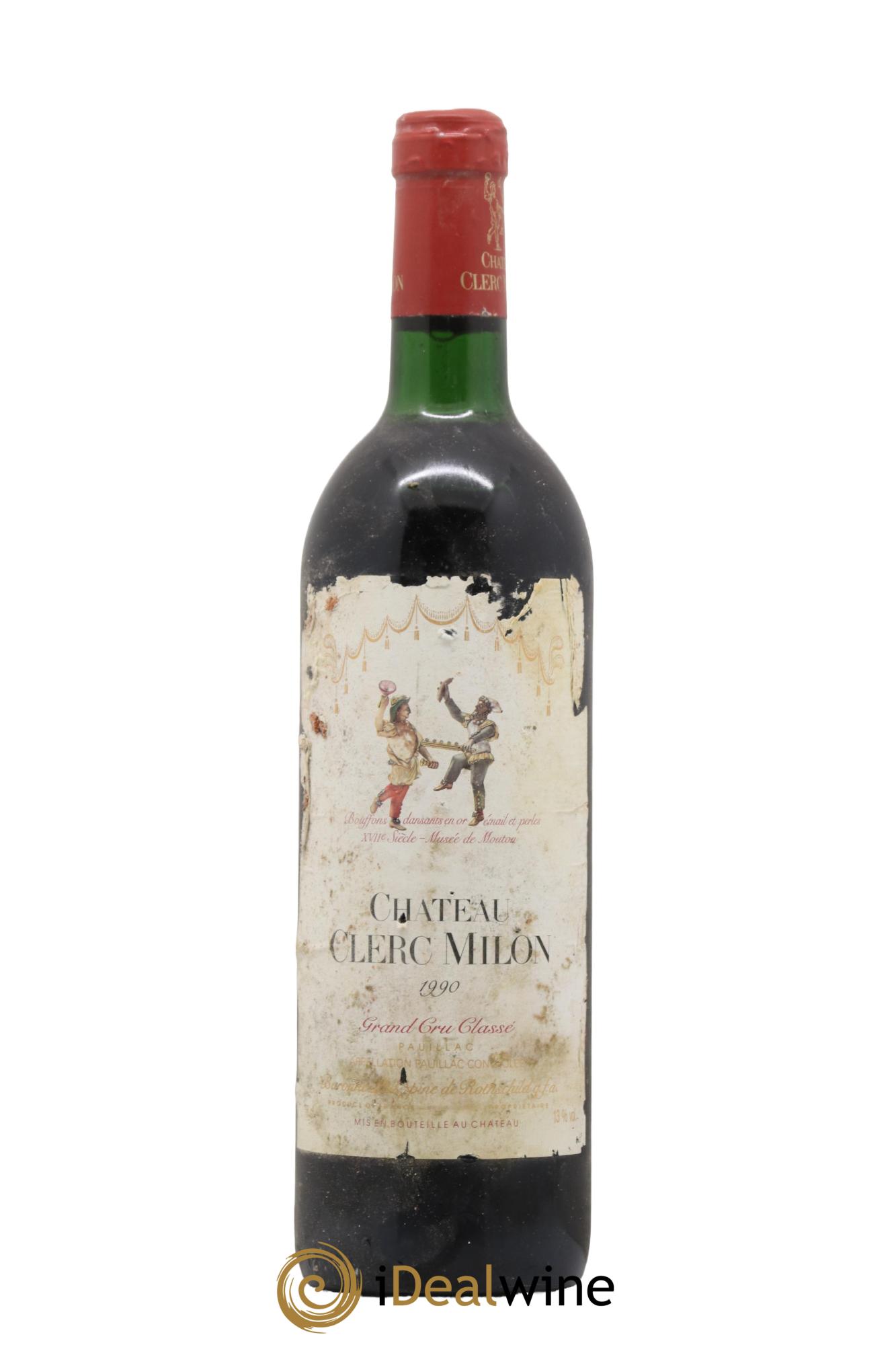 Château Clerc Milon 5ème Grand Cru Classé 1990 - Lot de 1 bouteille - 0