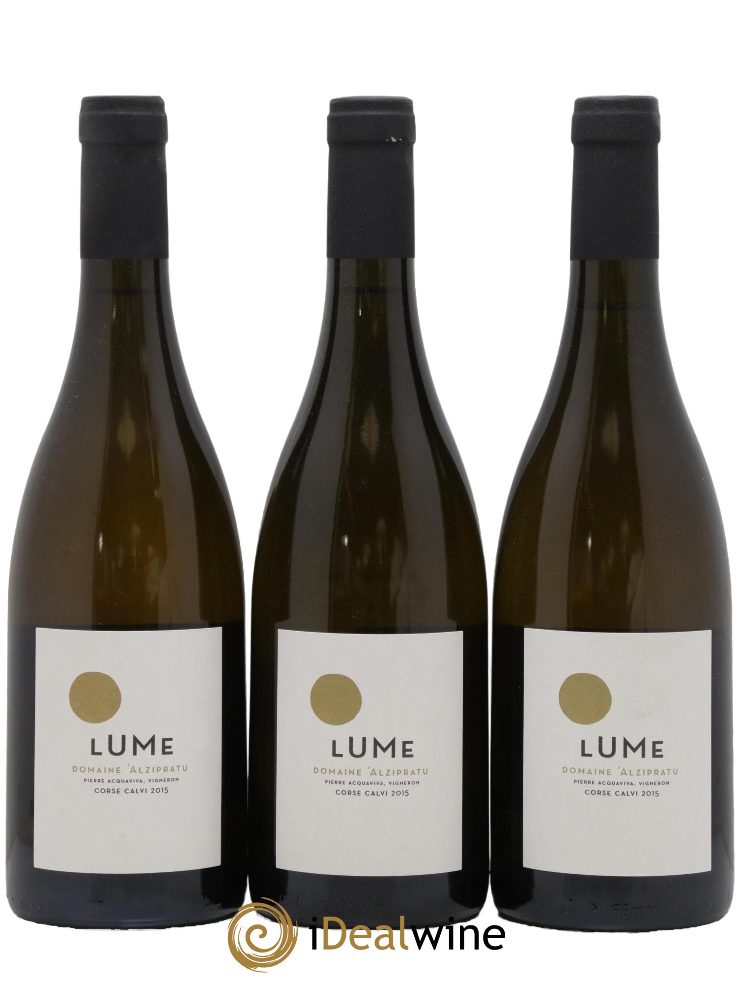 Vin de Corse Calvi Lume Domaine Alzipratu 2015 - Lotto di 3 bottiglie - 0