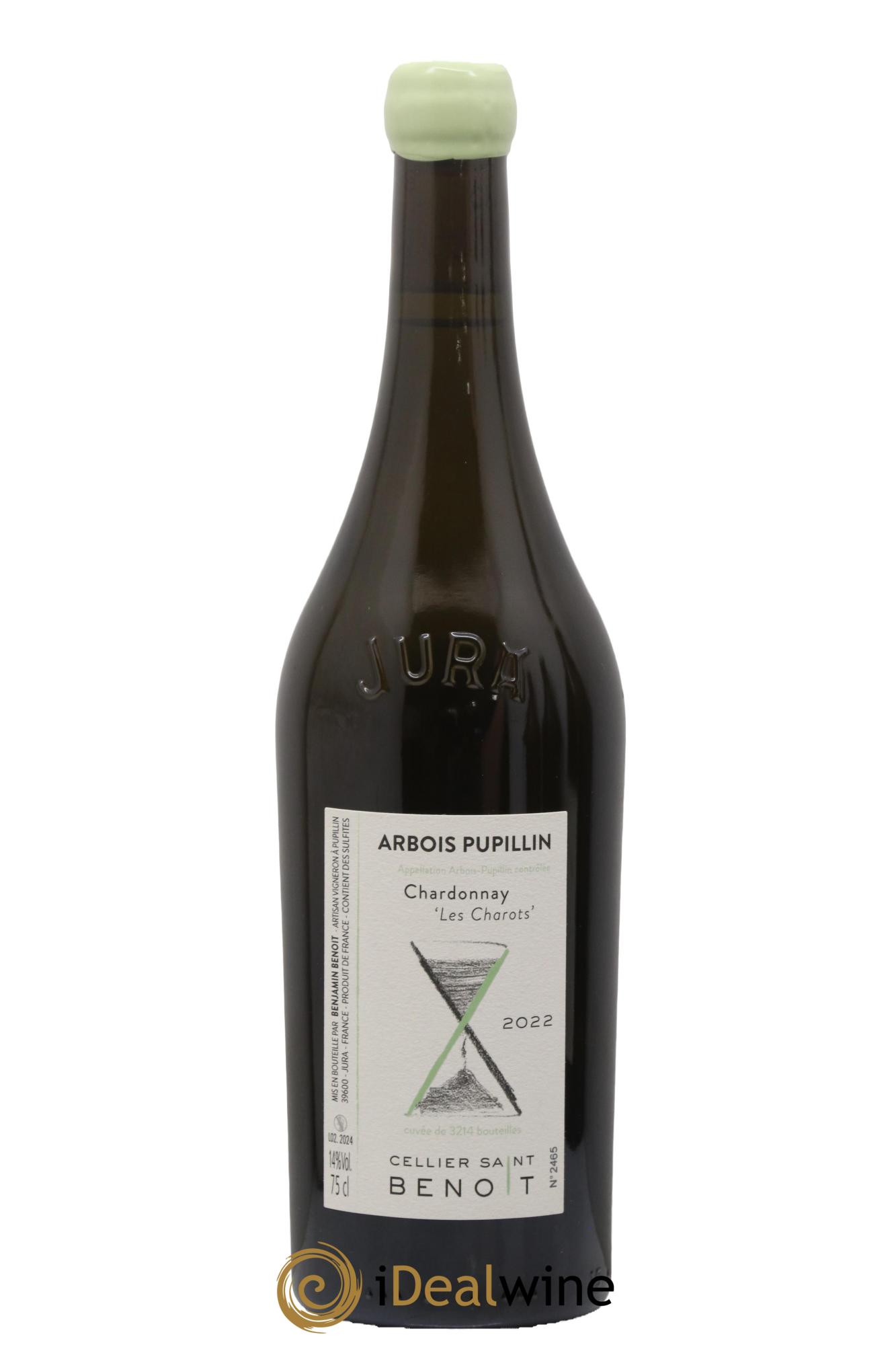 Arbois-Pupillin Chardonnay Les Charots Cellier Saint Benoît 2022 - Lot de 1 bouteille - 0