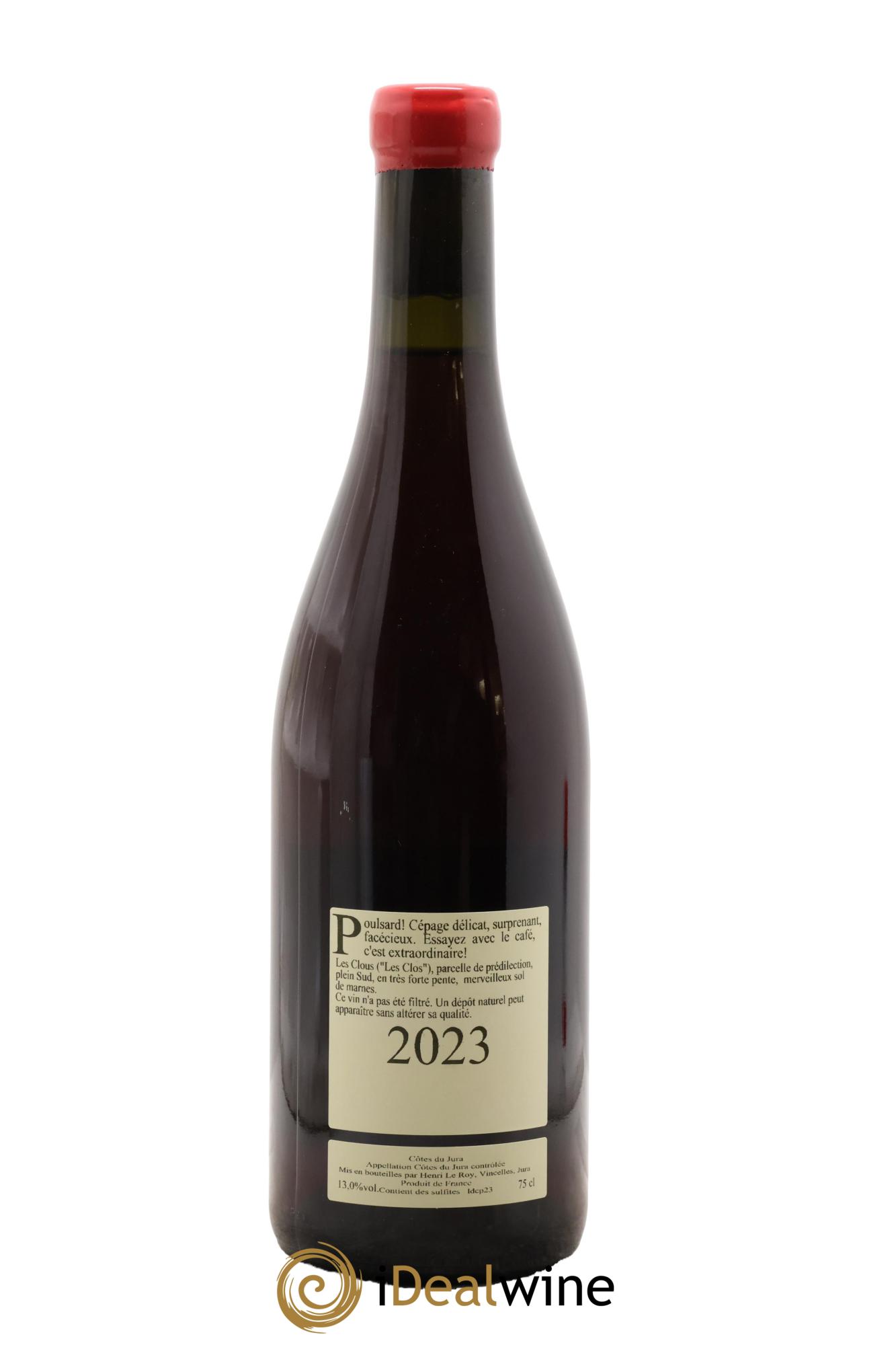 Côtes du Jura Poulsard Les Clous Domaine De L'Aigle A Deux Têtes 2023 - Lot of 1 bottle - 1