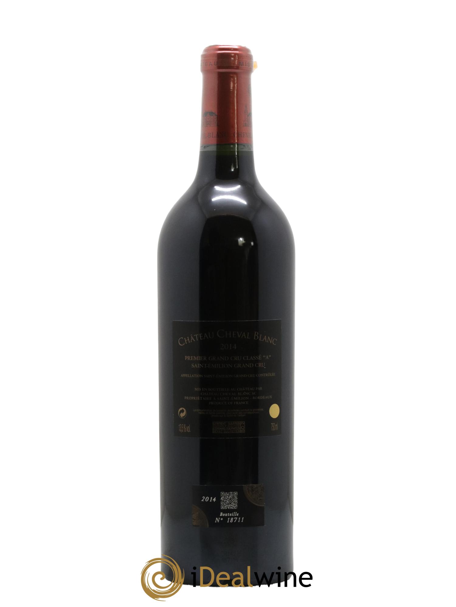 Château Cheval Blanc 1er Grand Cru Classé A 2014 - Lot de 1 bouteille - 1