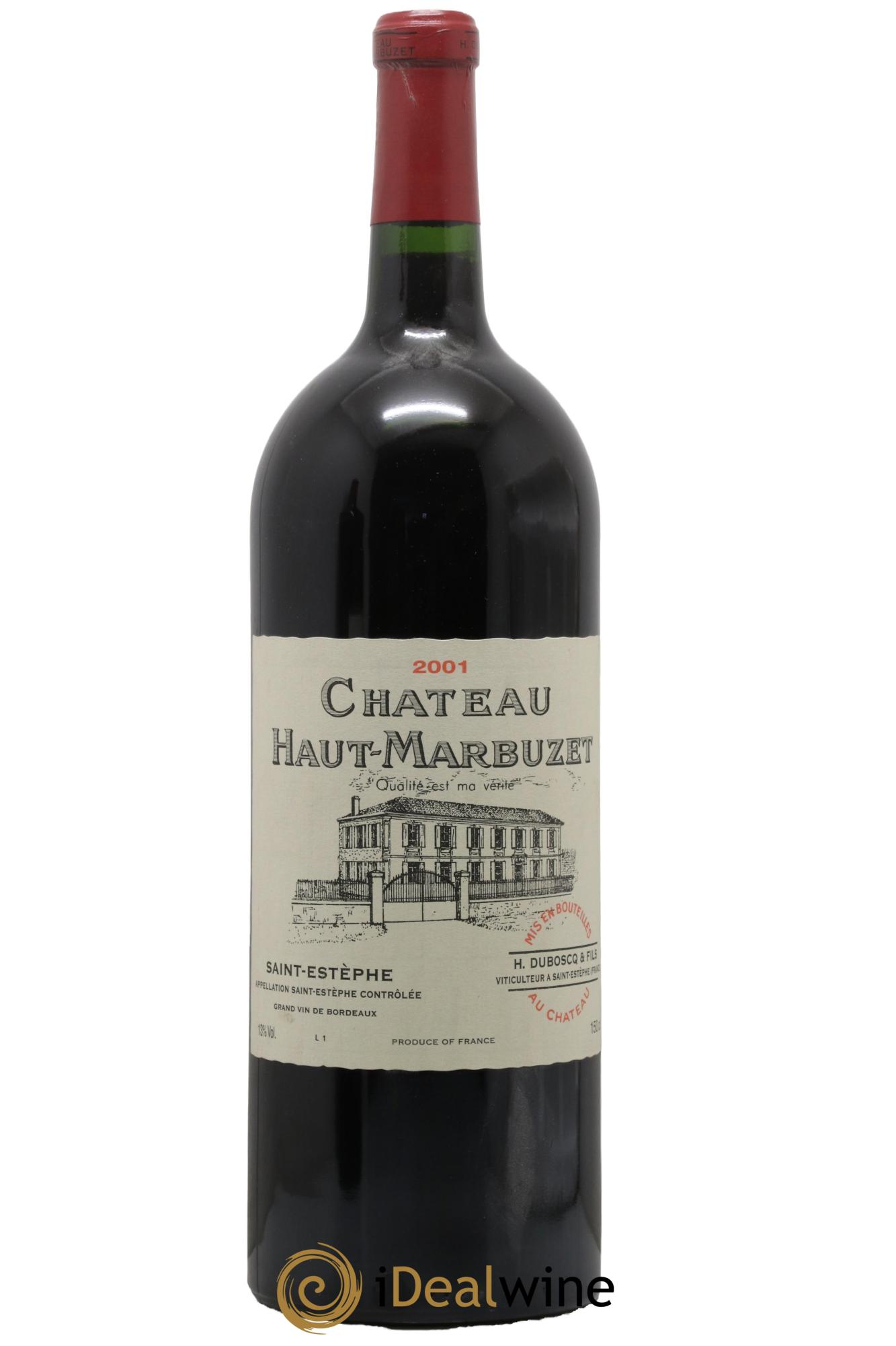 Château Haut Marbuzet 2001 - Lot de 1 magnum - 0