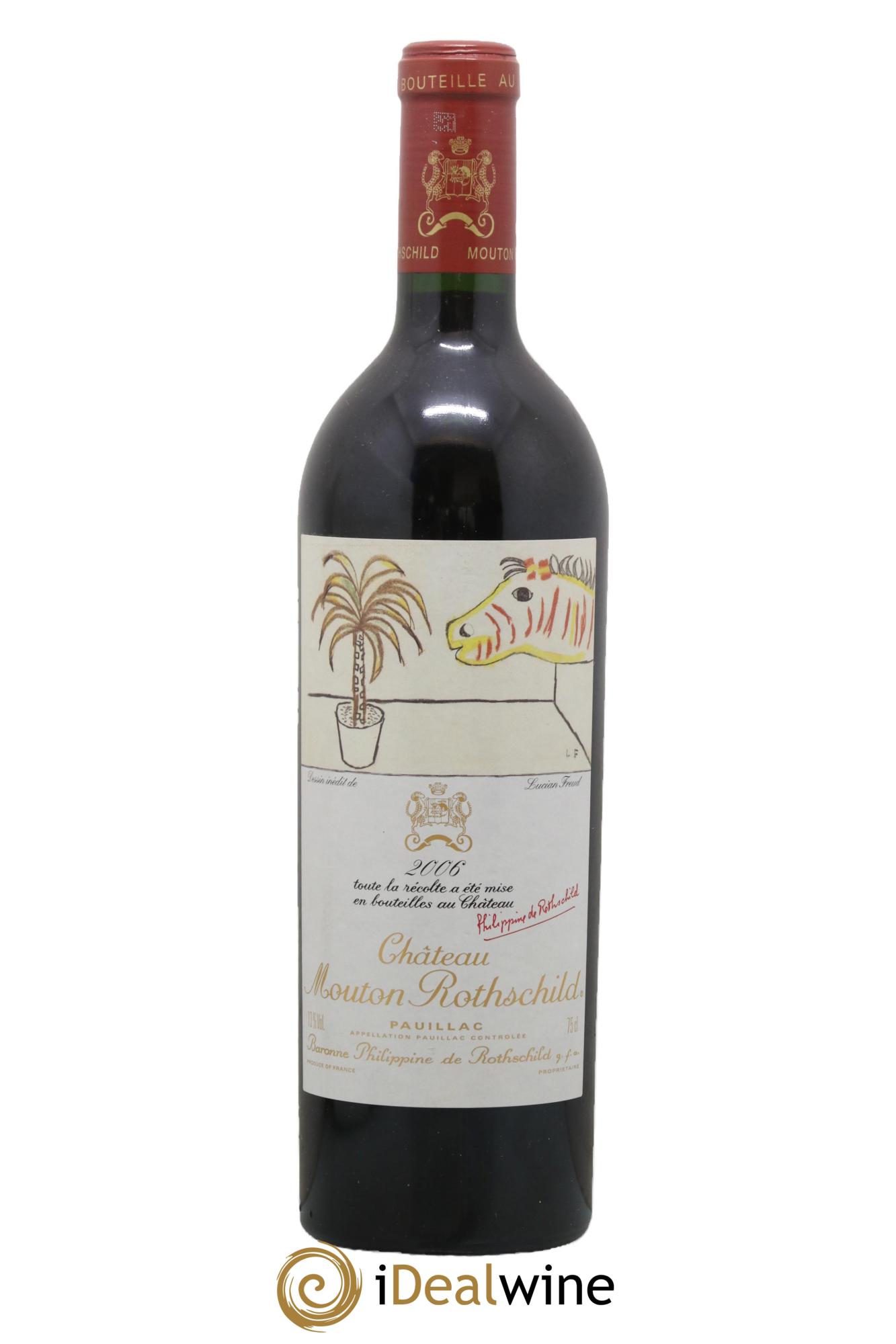 Château Mouton Rothschild 1er Grand Cru Classé 2006 - Lot de 1 bouteille - 0