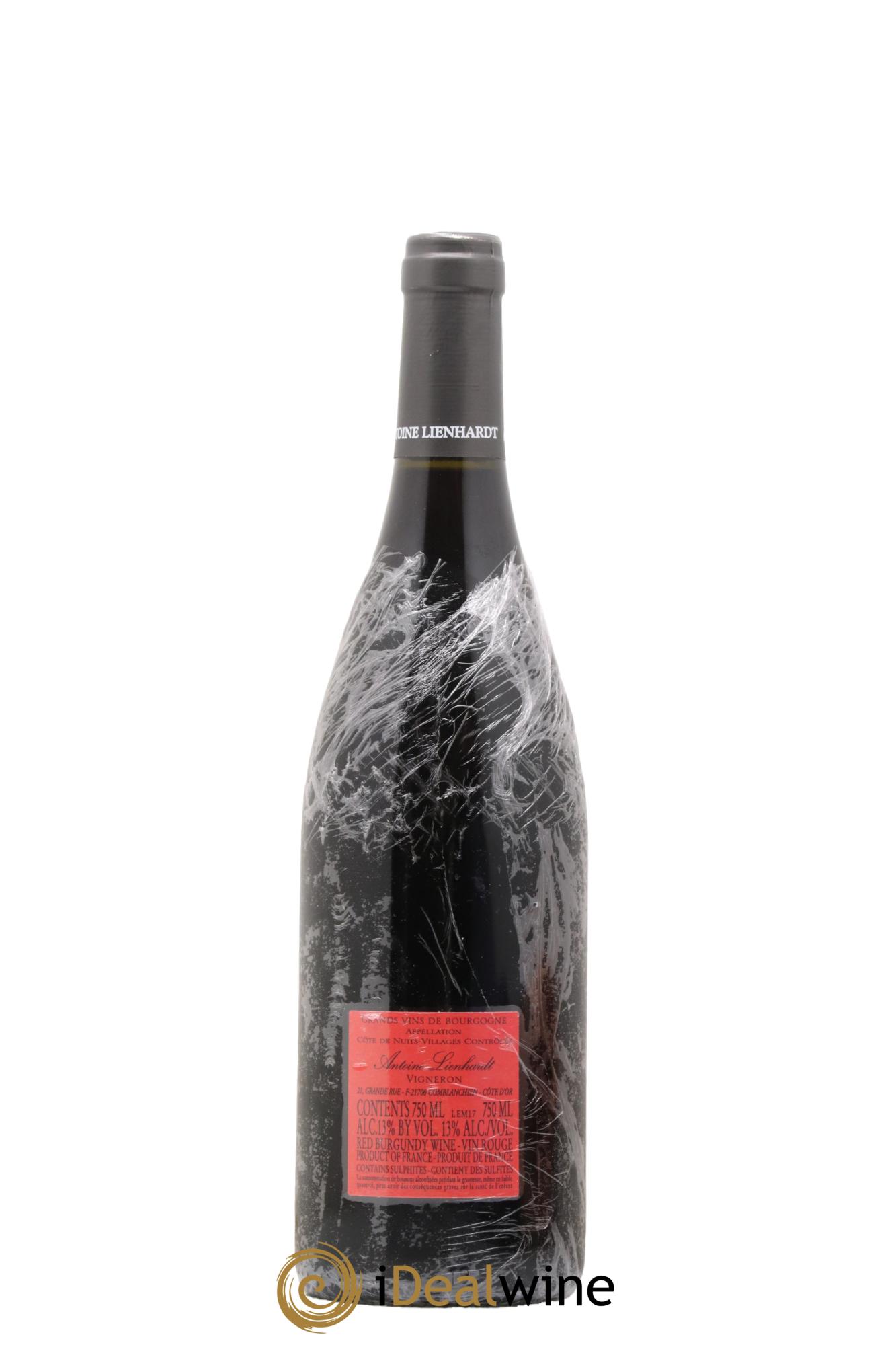Côte de Nuits-Villages Emphase Antoine Lienhardt 2017 - Lot de 1 bouteille - 1