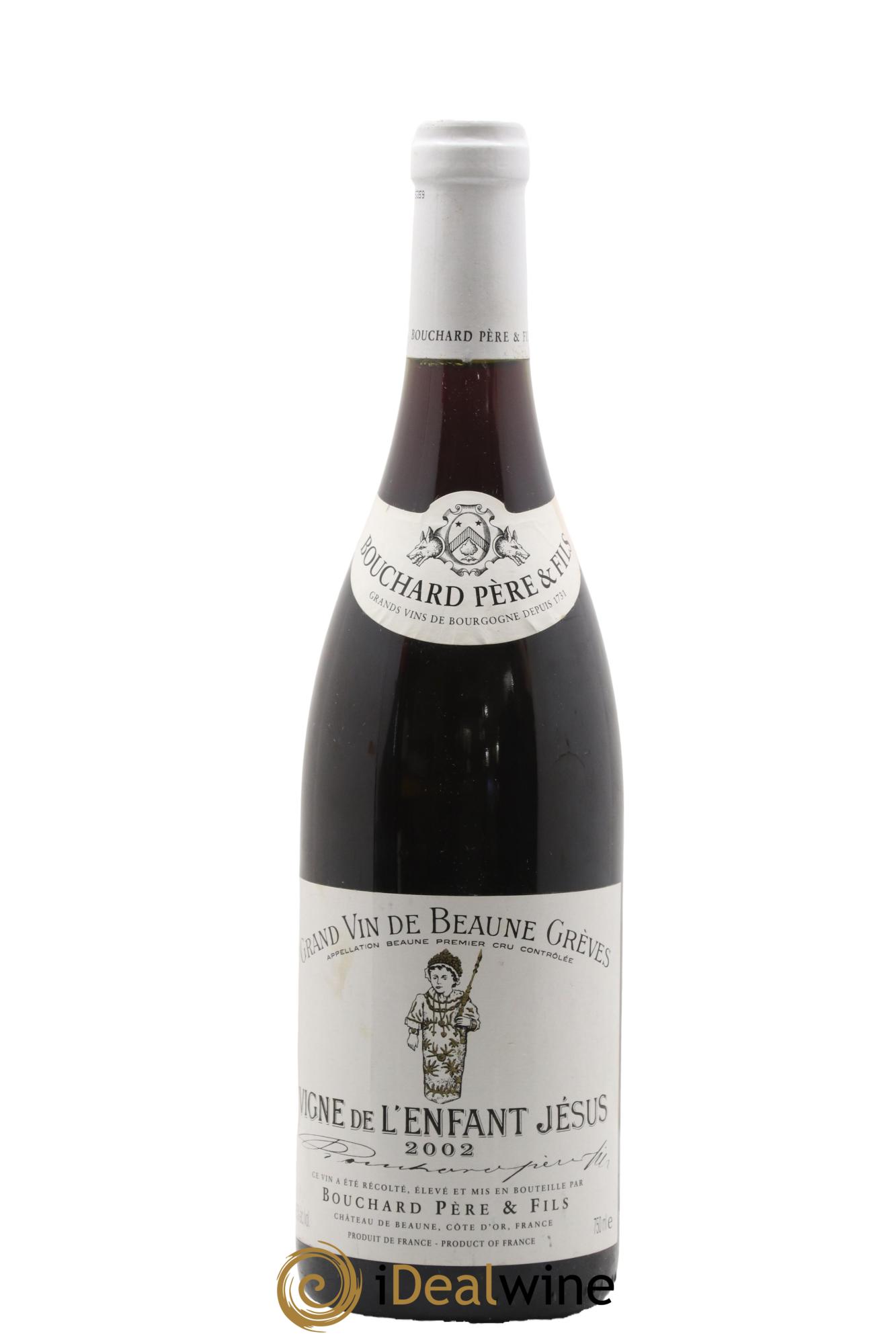 Beaune 1er Cru Grèves - Vigne de l'Enfant Jésus Bouchard Père & Fils 2002 - Lot of 1 bottle - 0