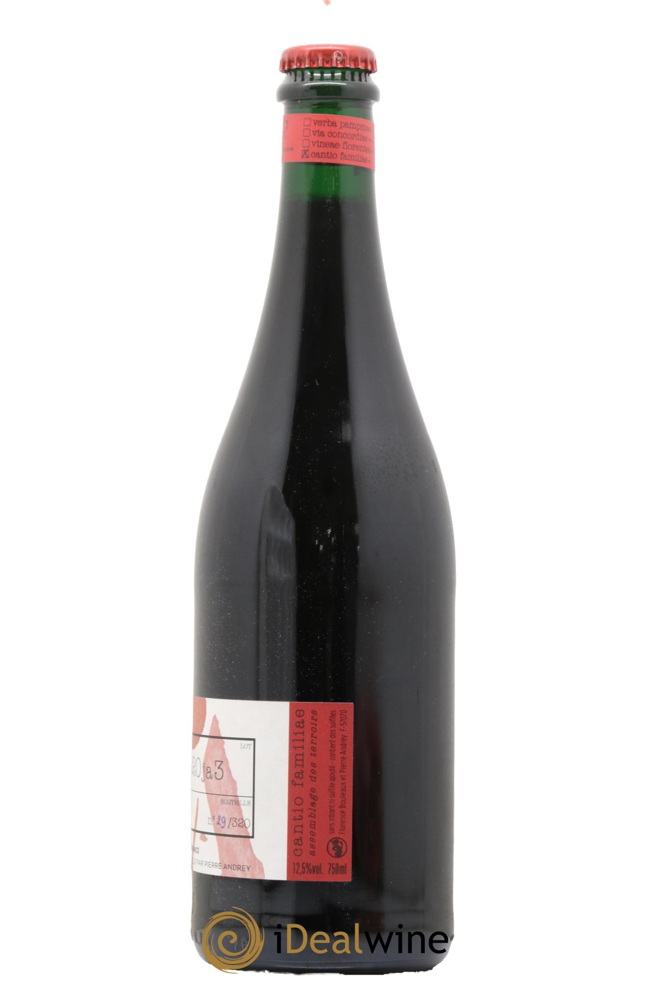 Vin de France PNGAPG Cantio Familliae Domaine Pierre Andrey 2020 - Lot de 1 bouteille - 1