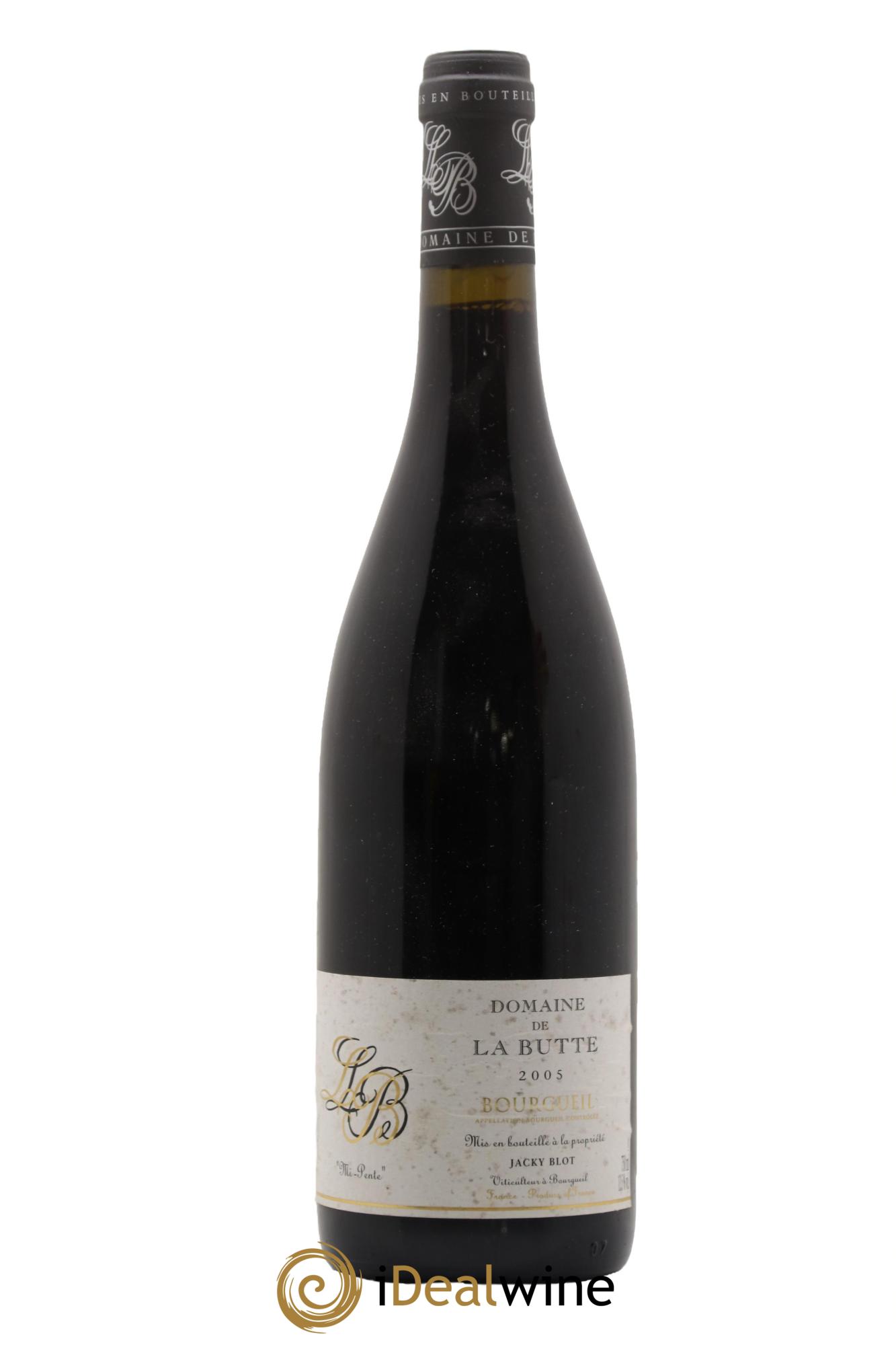 Bourgueil Mi-Pente Domaine de La Butte - Jacky Blot 2005 - Lot de 1 bouteille - 0
